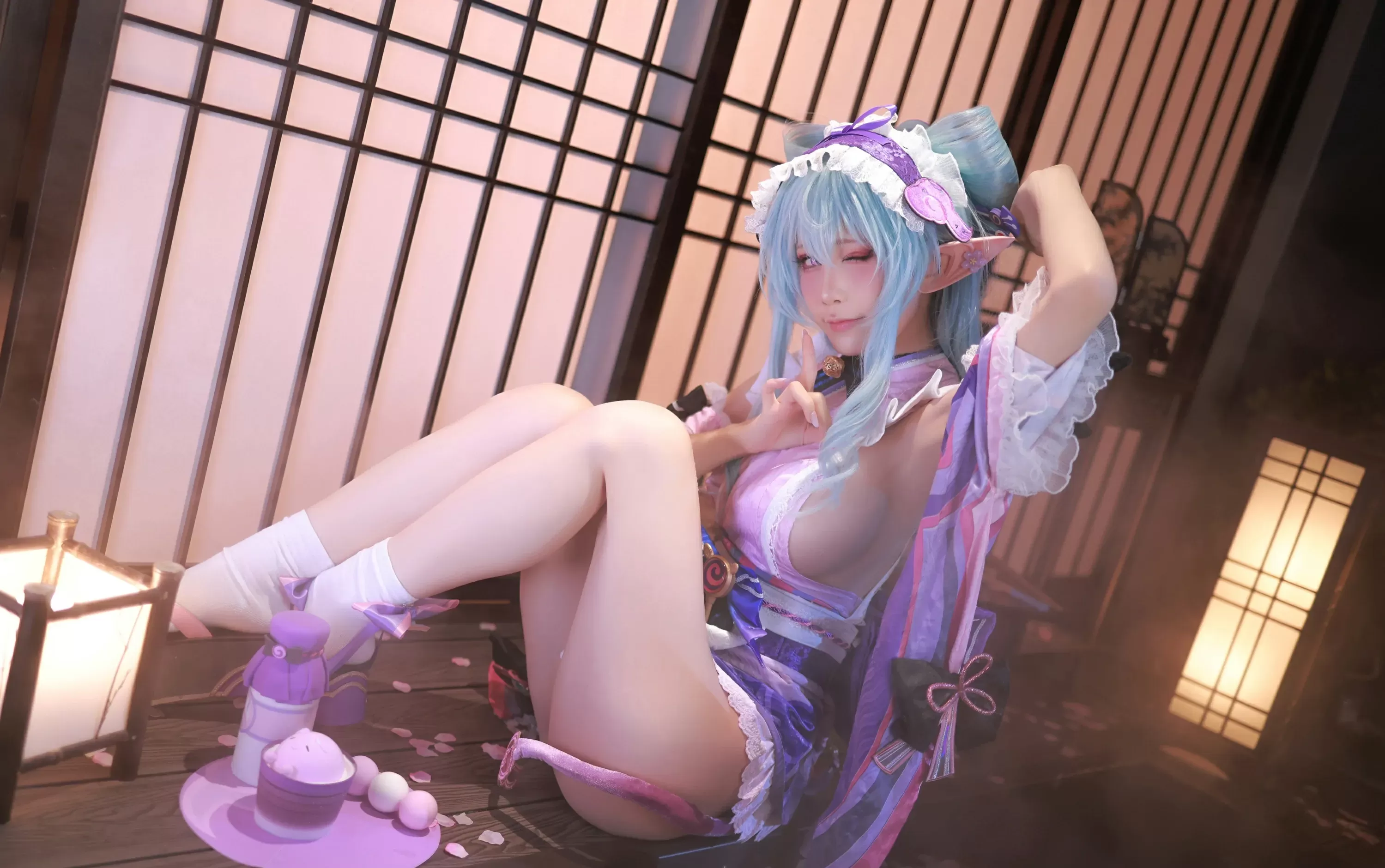 水淼Aqua  3月梦见月瑞希（原神） Cosplay-第1张
