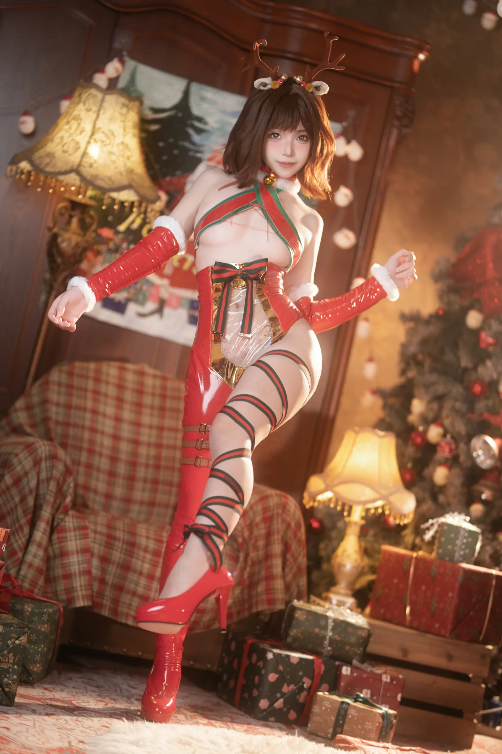 Bangni邦尼  圣诞小鹿 Cosplay-第6张