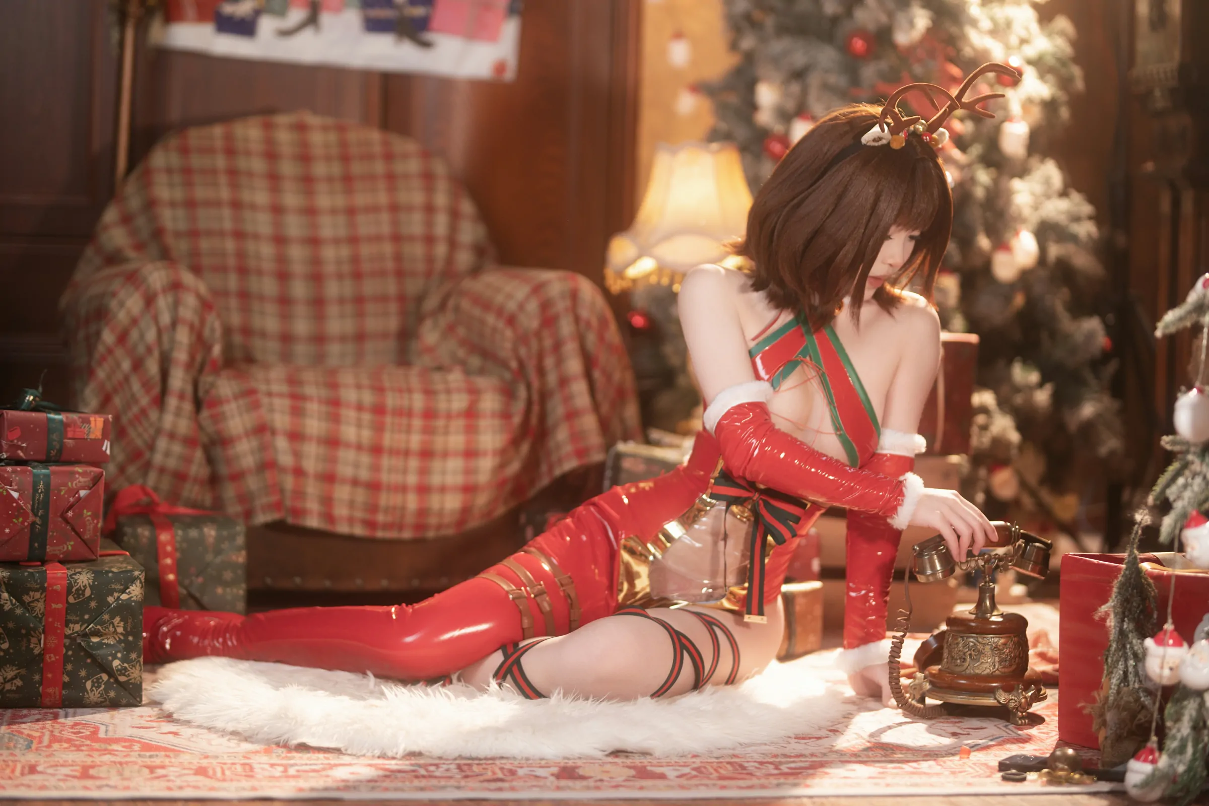 Bangni邦尼  圣诞小鹿 Cosplay-第30张