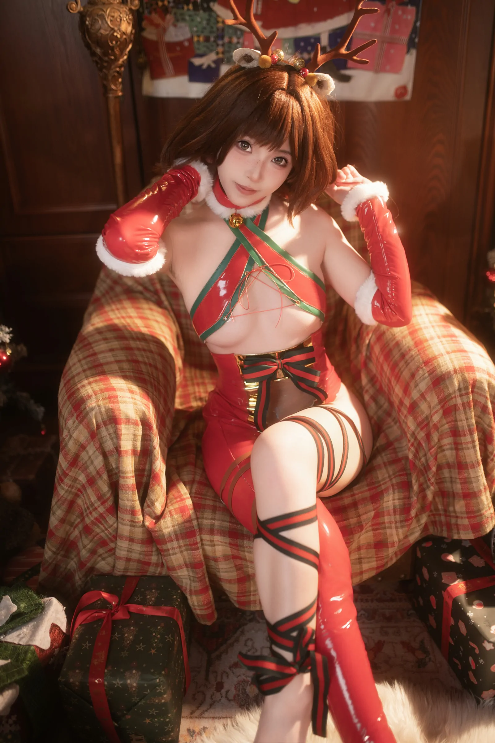 Bangni邦尼  圣诞小鹿 Cosplay-第60张