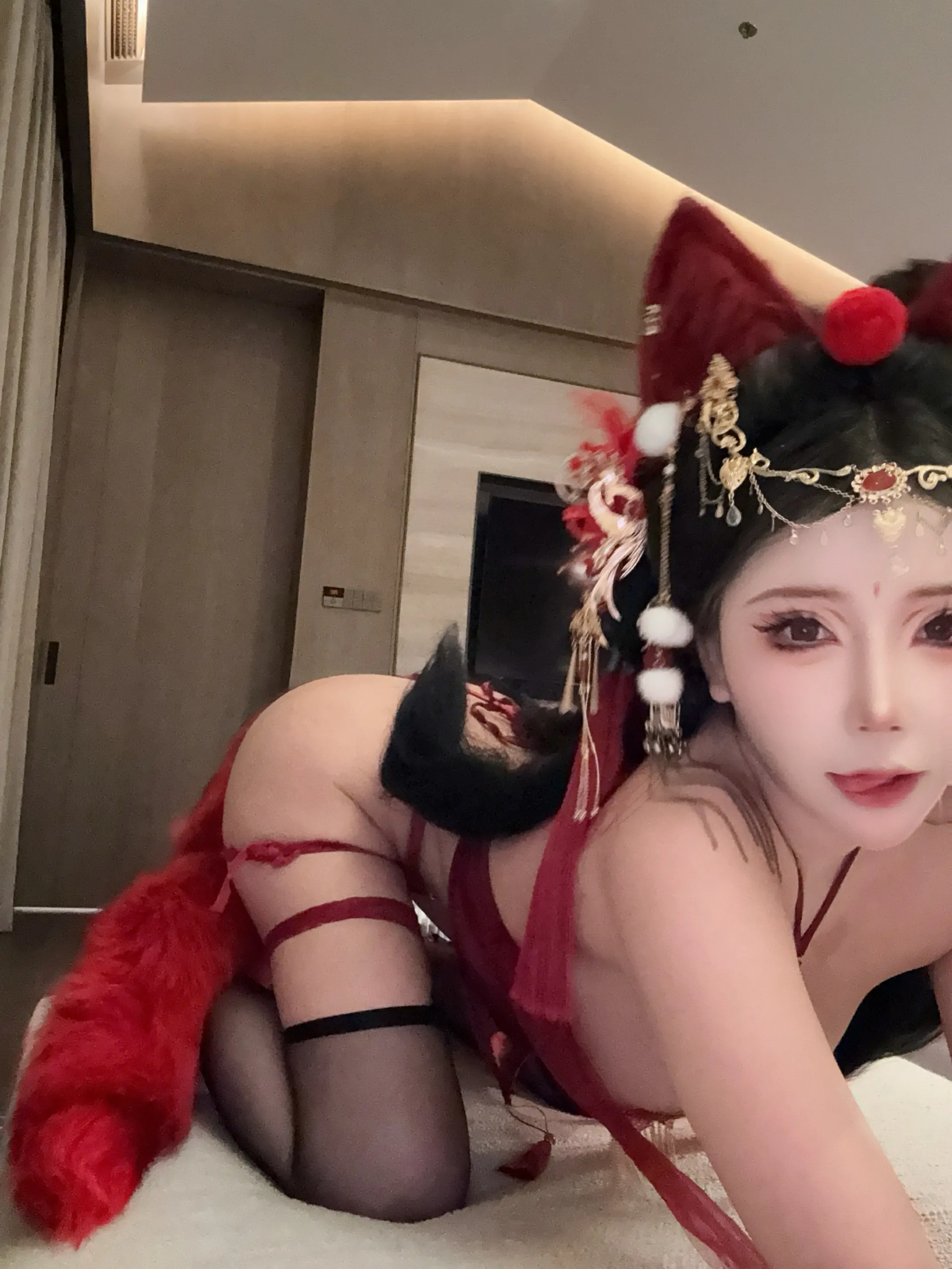 抱走莫子AA – 红色小尾巴 Cosplay-第7张