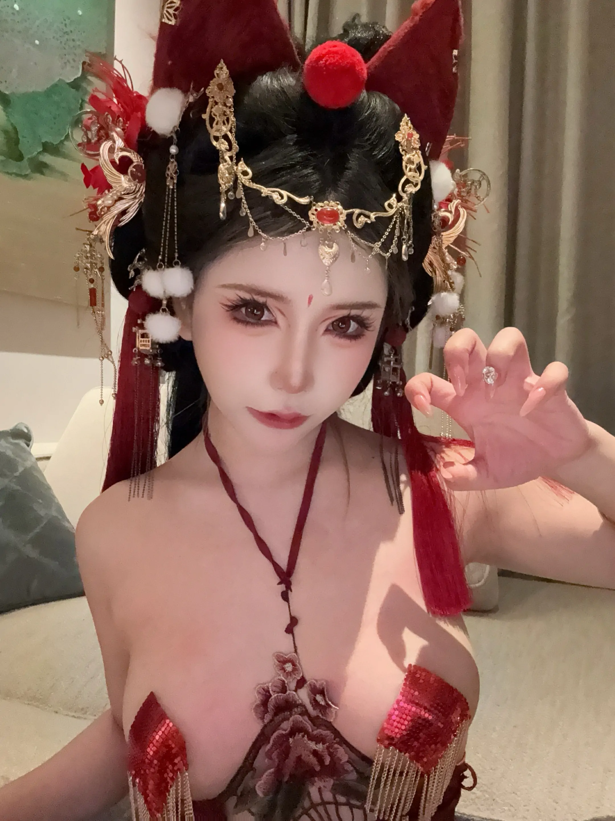 抱走莫子AA – 红色小尾巴 Cosplay-第82张