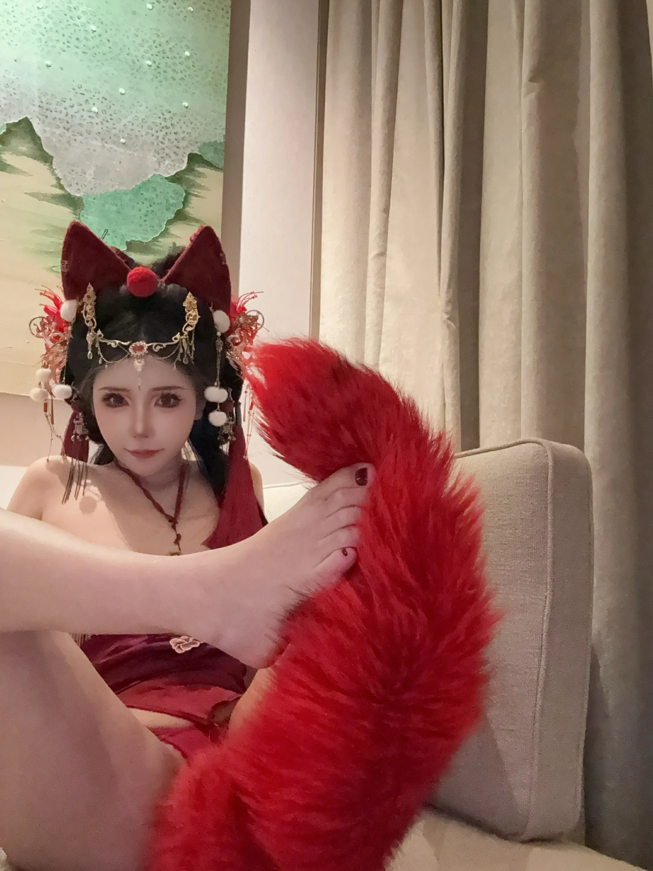 抱走莫子AA – 红色小尾巴 Cosplay-第113张
