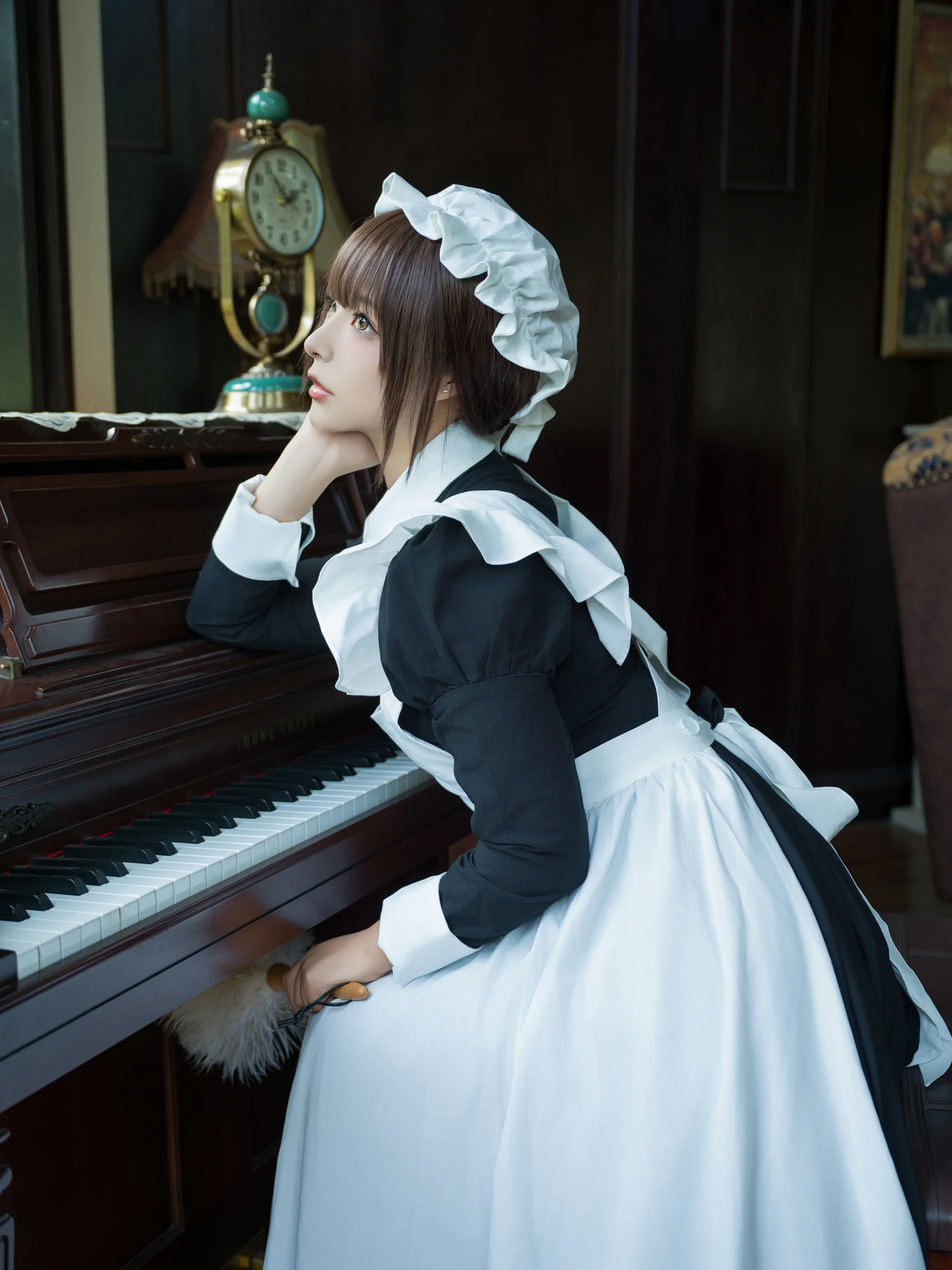 yuuhui玉汇 – 女仆游戏 Cosplay-第1张