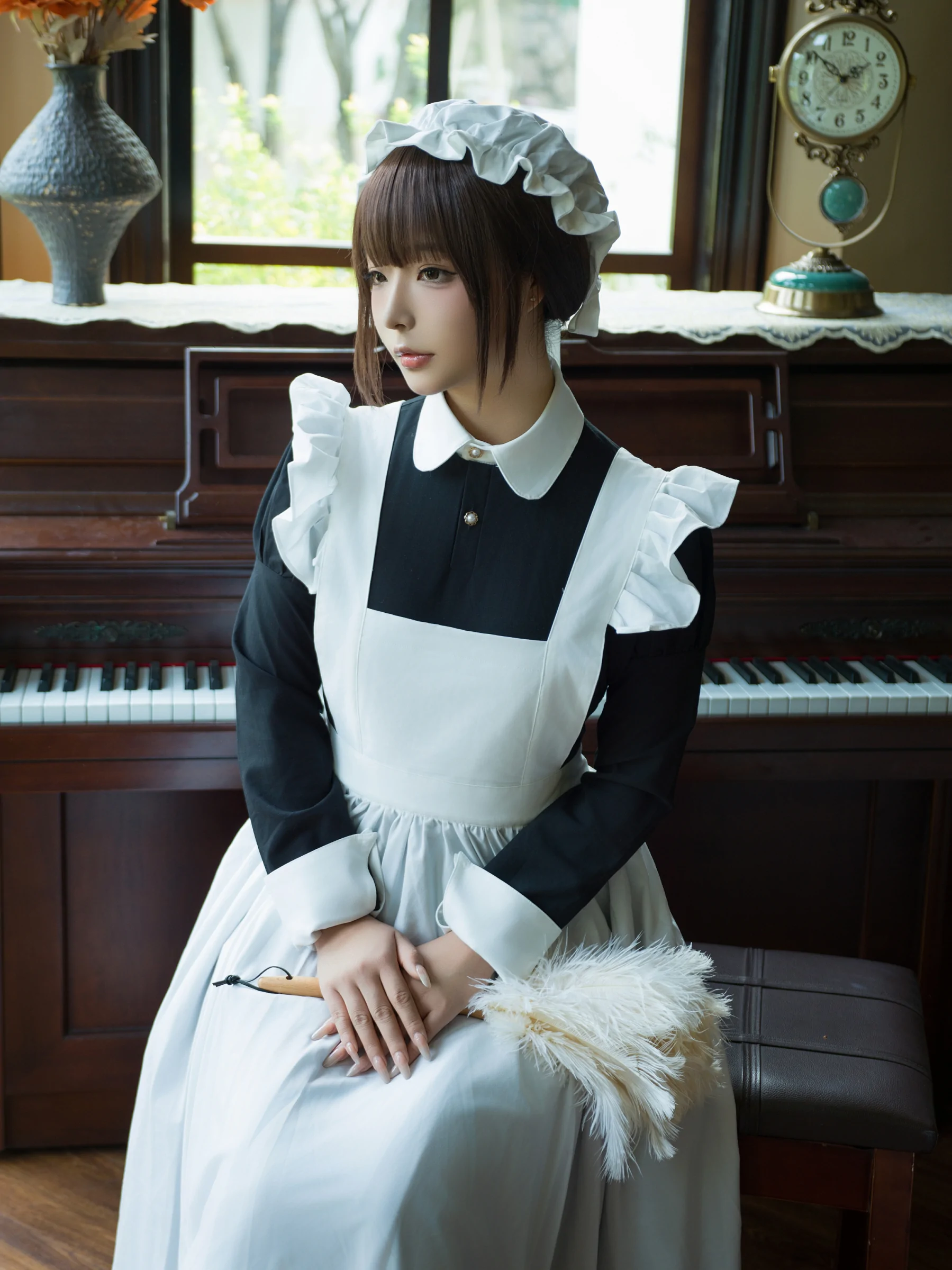 yuuhui玉汇 – 女仆游戏 Cosplay-第6张