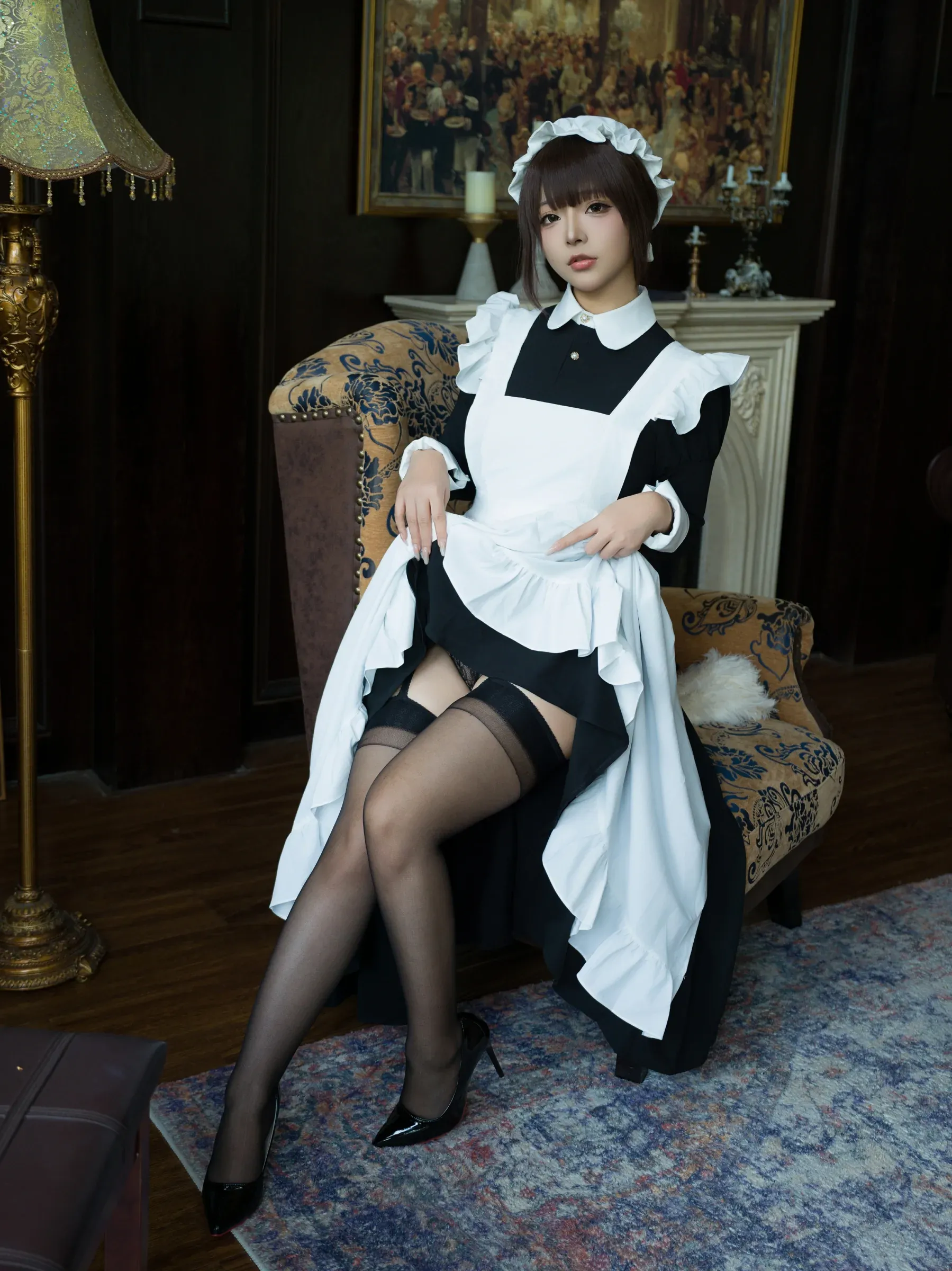 yuuhui玉汇 – 女仆游戏 Cosplay-第5张