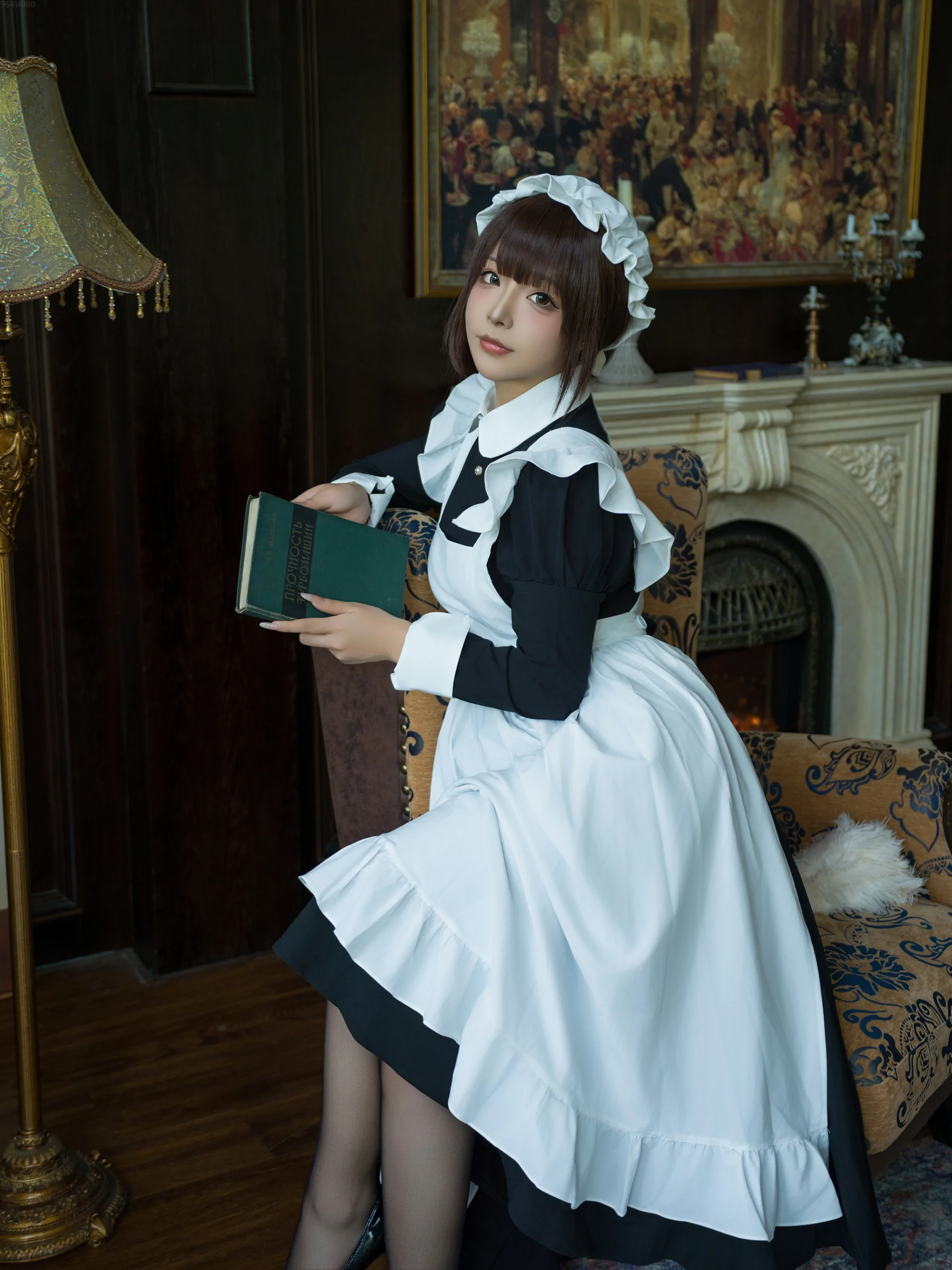 yuuhui玉汇 – 女仆游戏 Cosplay-第4张