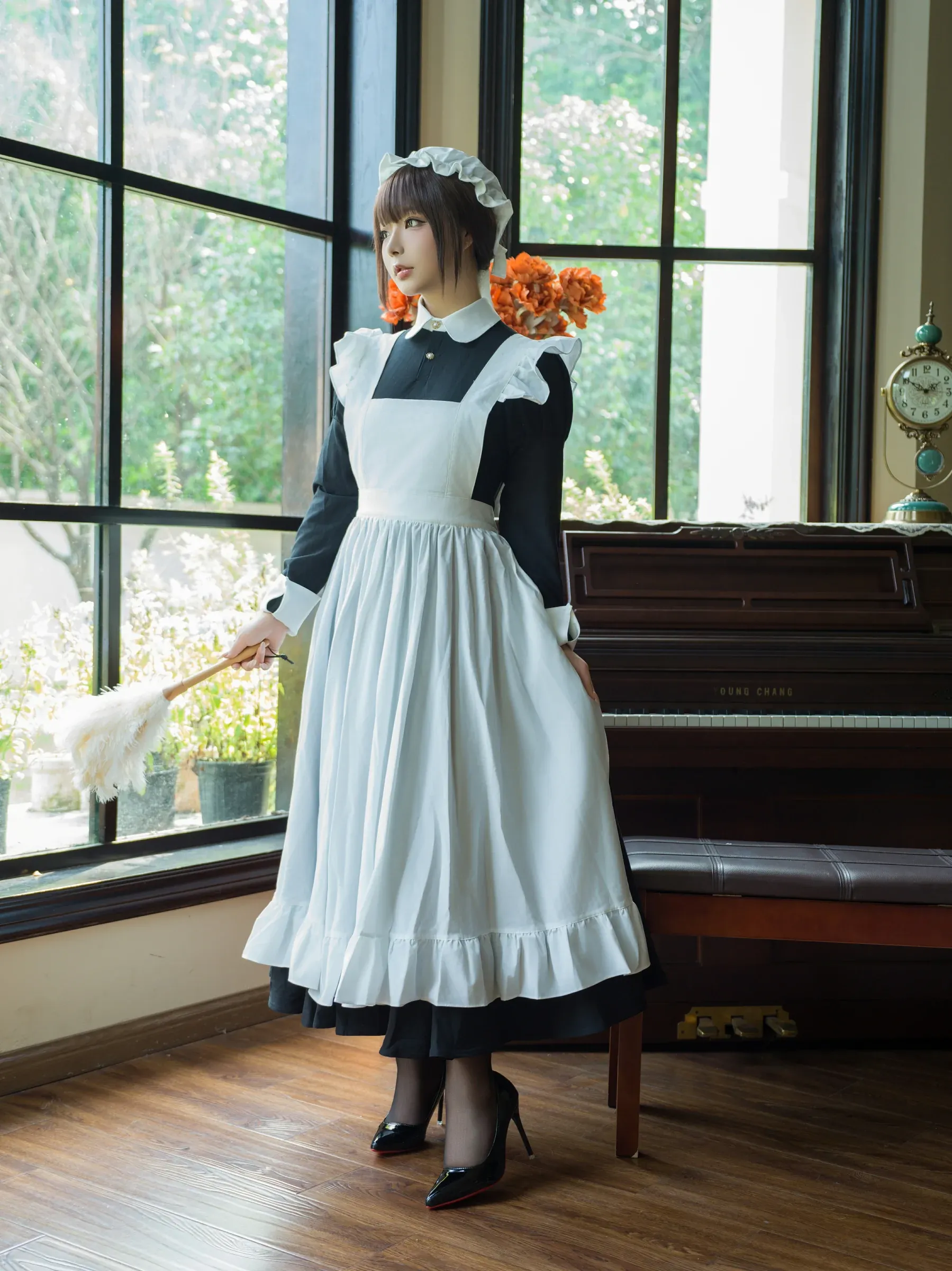 yuuhui玉汇 – 女仆游戏 Cosplay-第9张