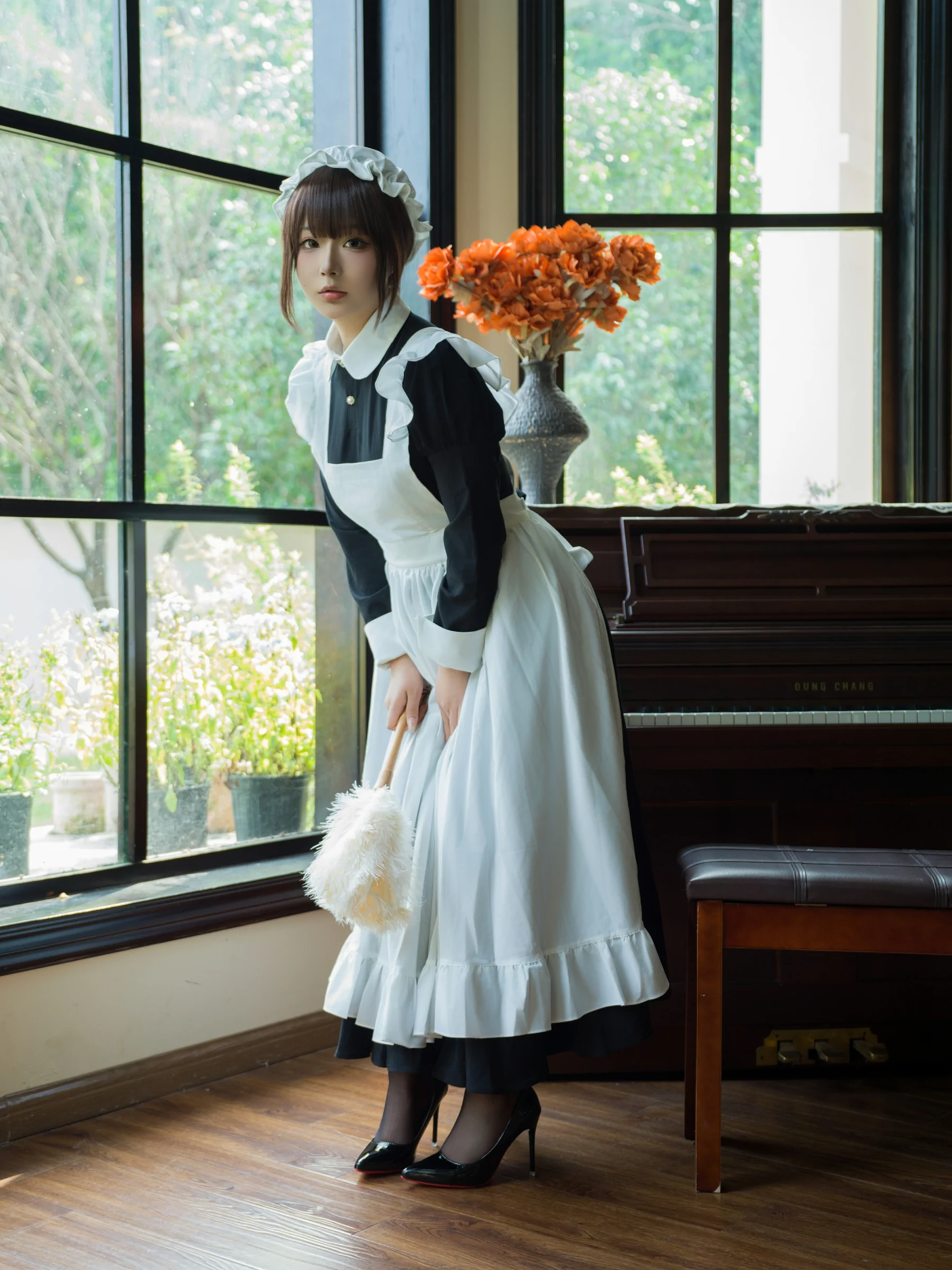 yuuhui玉汇 – 女仆游戏 Cosplay-第8张