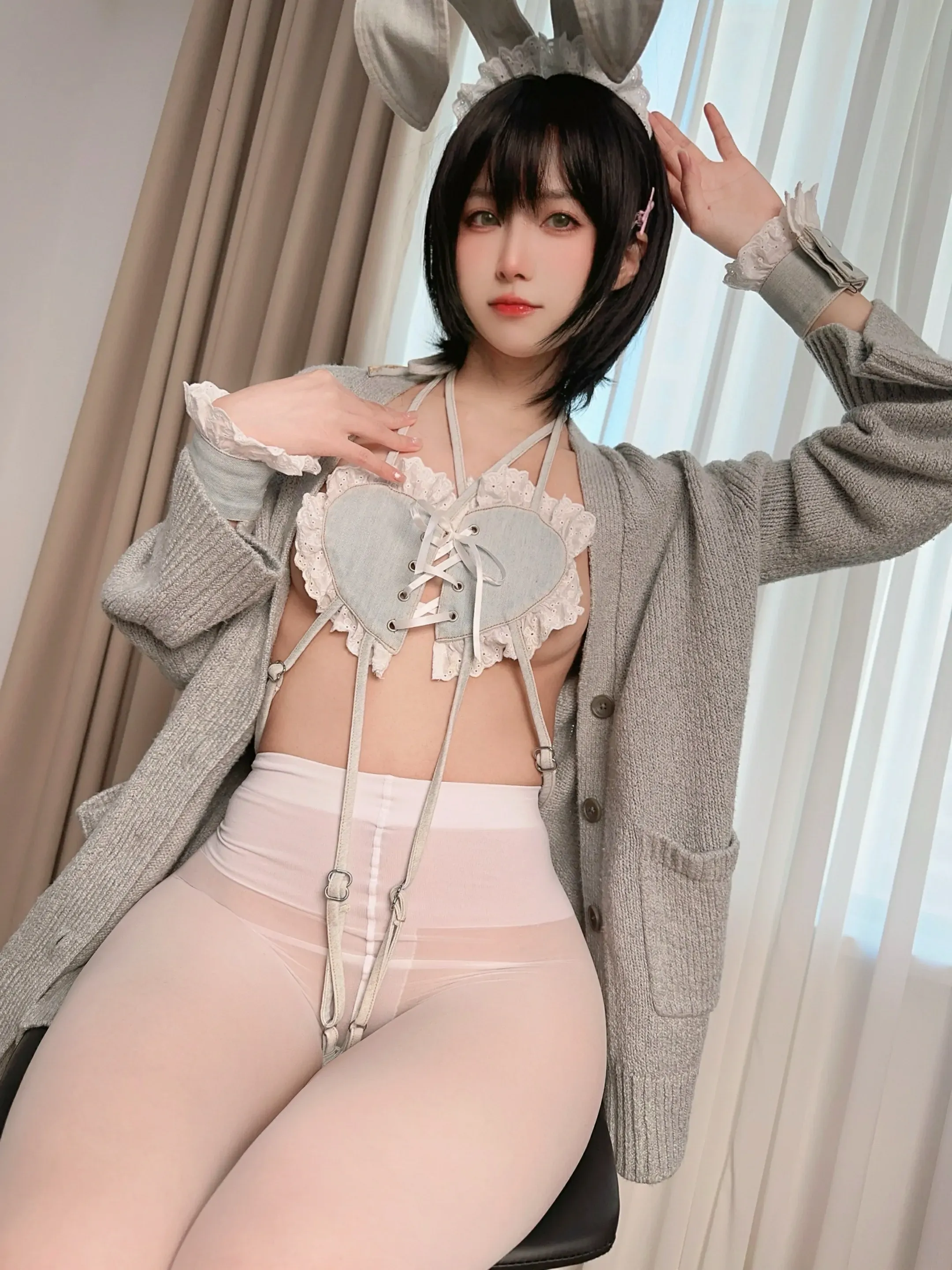 布丁大法  牛仔硬糖兔 Cosplay-第13张
