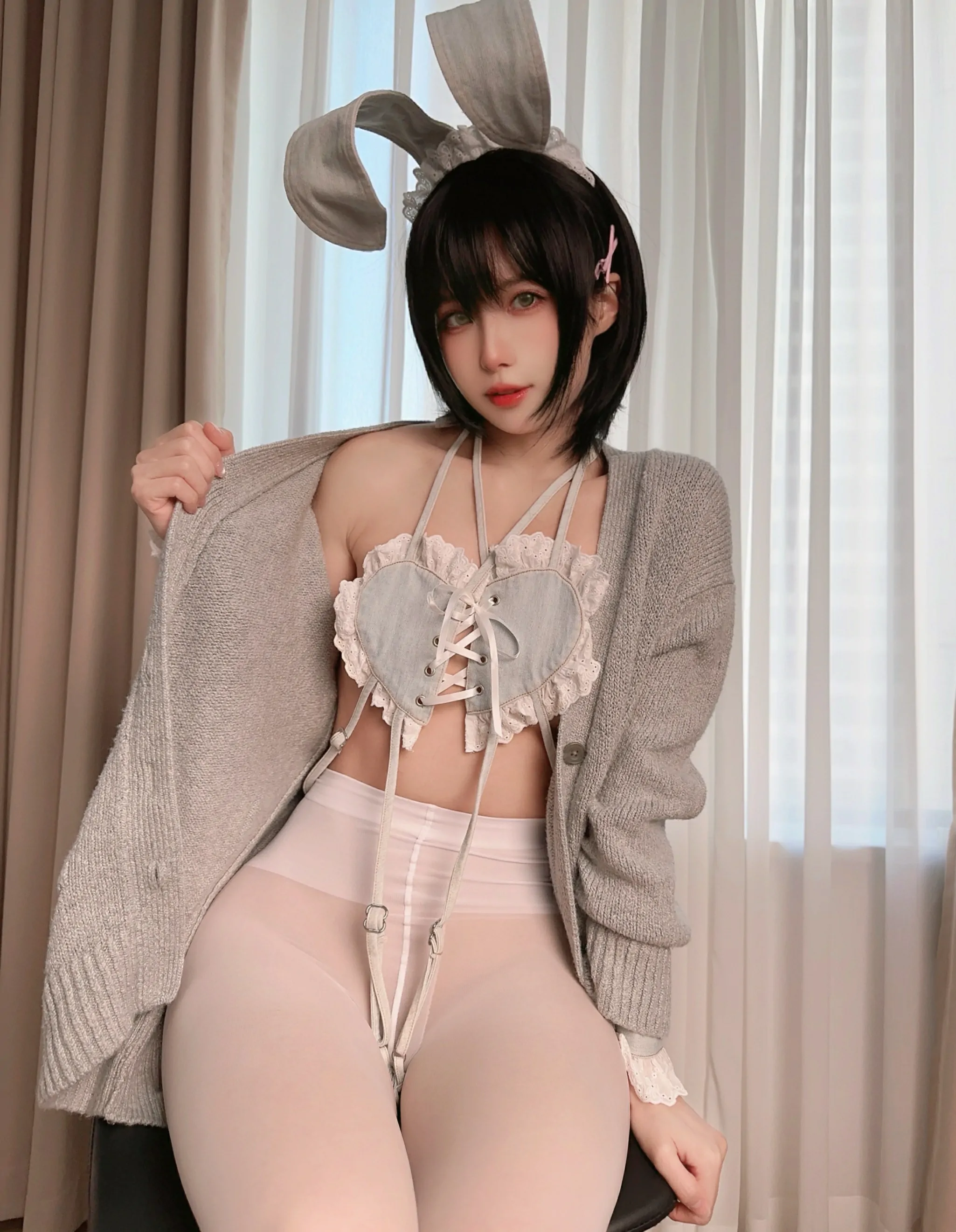 布丁大法  牛仔硬糖兔 Cosplay-第96张