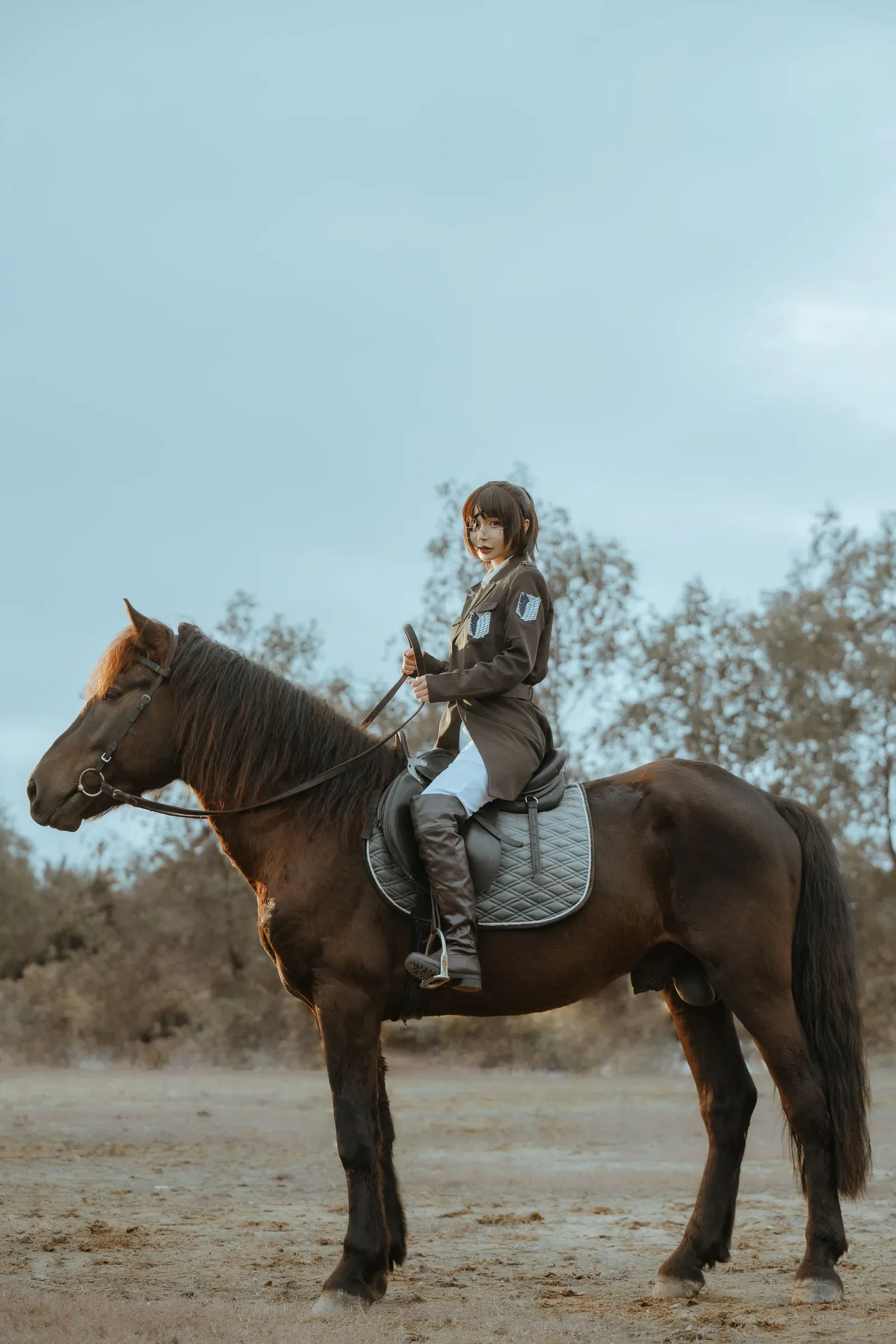 Umeko J – Hange Cosplay-第12张