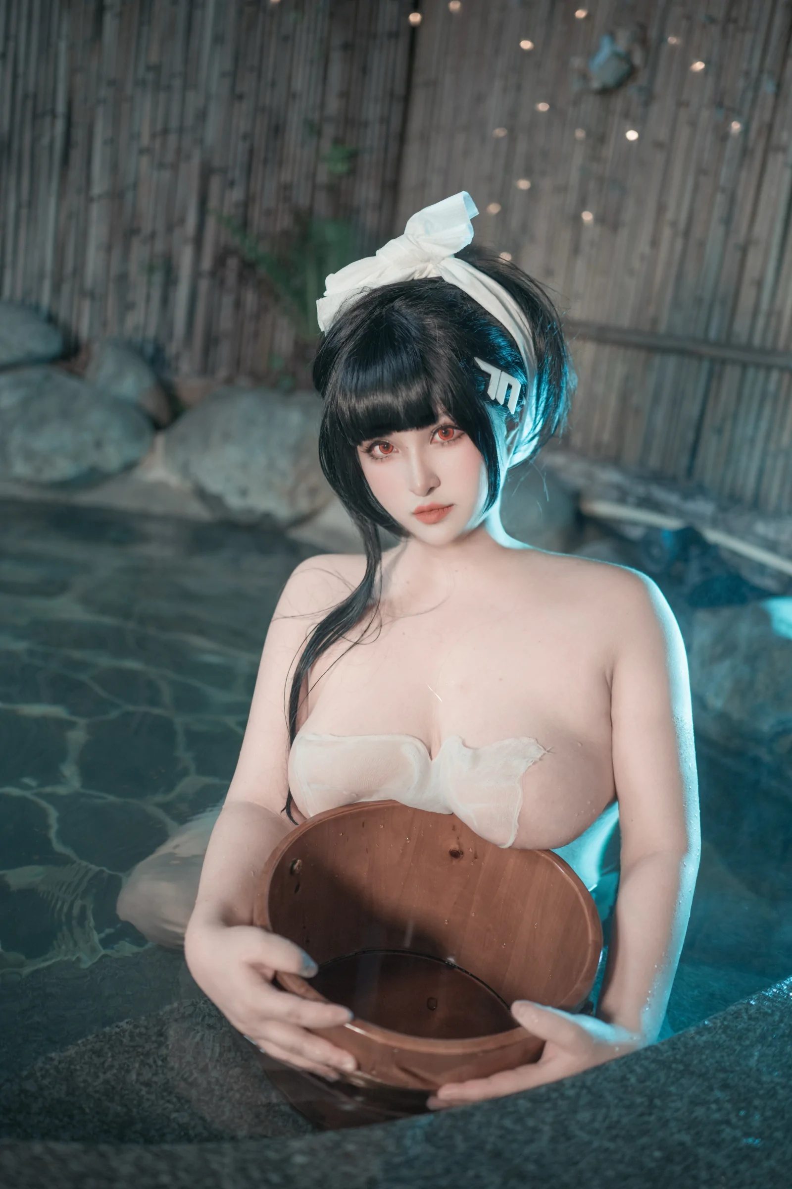 夏鸽鸽不想起床上杉绘黎落滢妹 – 温泉假日 Cosplay-第18张