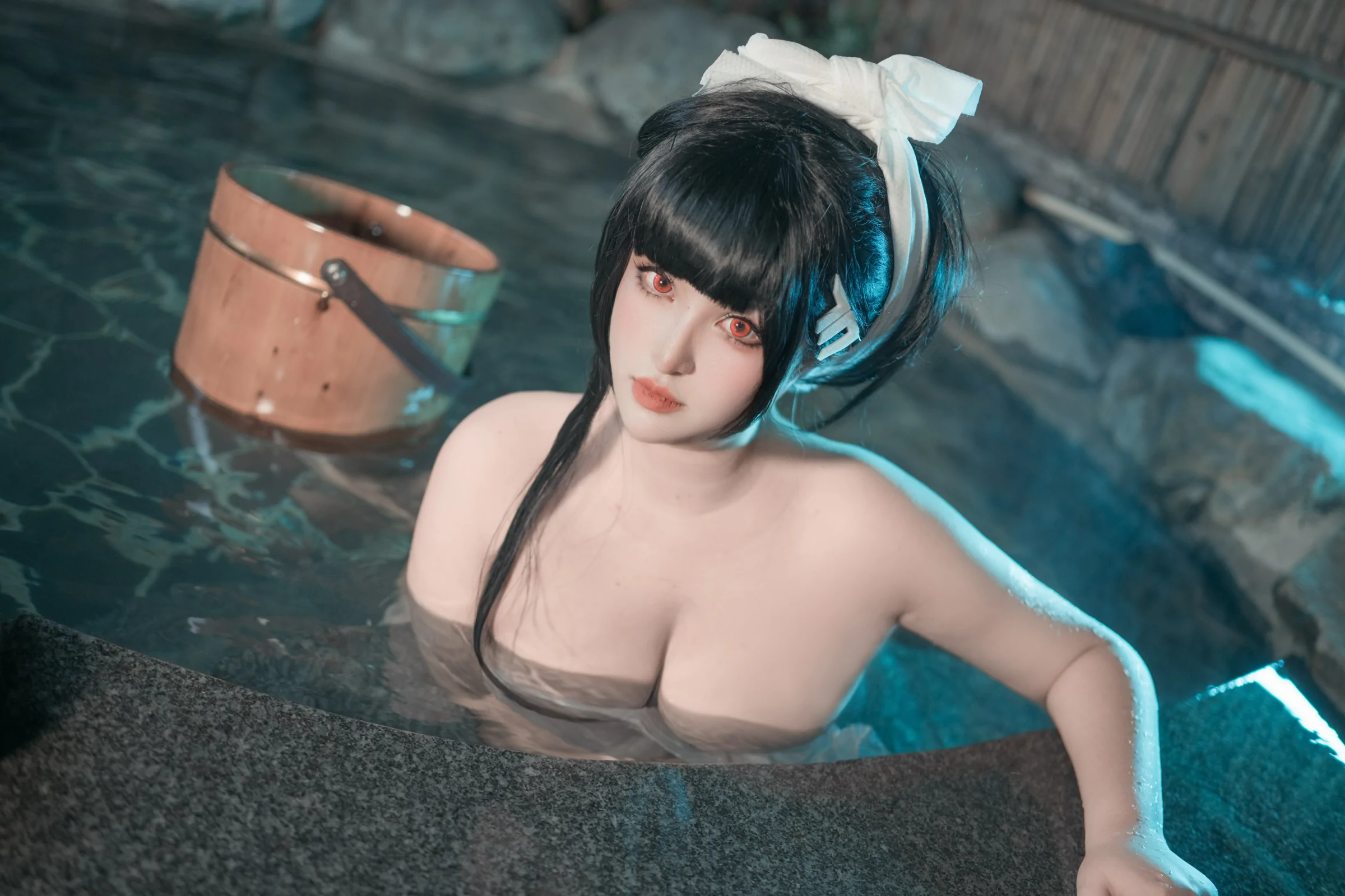 夏鸽鸽不想起床上杉绘黎落滢妹 – 温泉假日 Cosplay-第40张