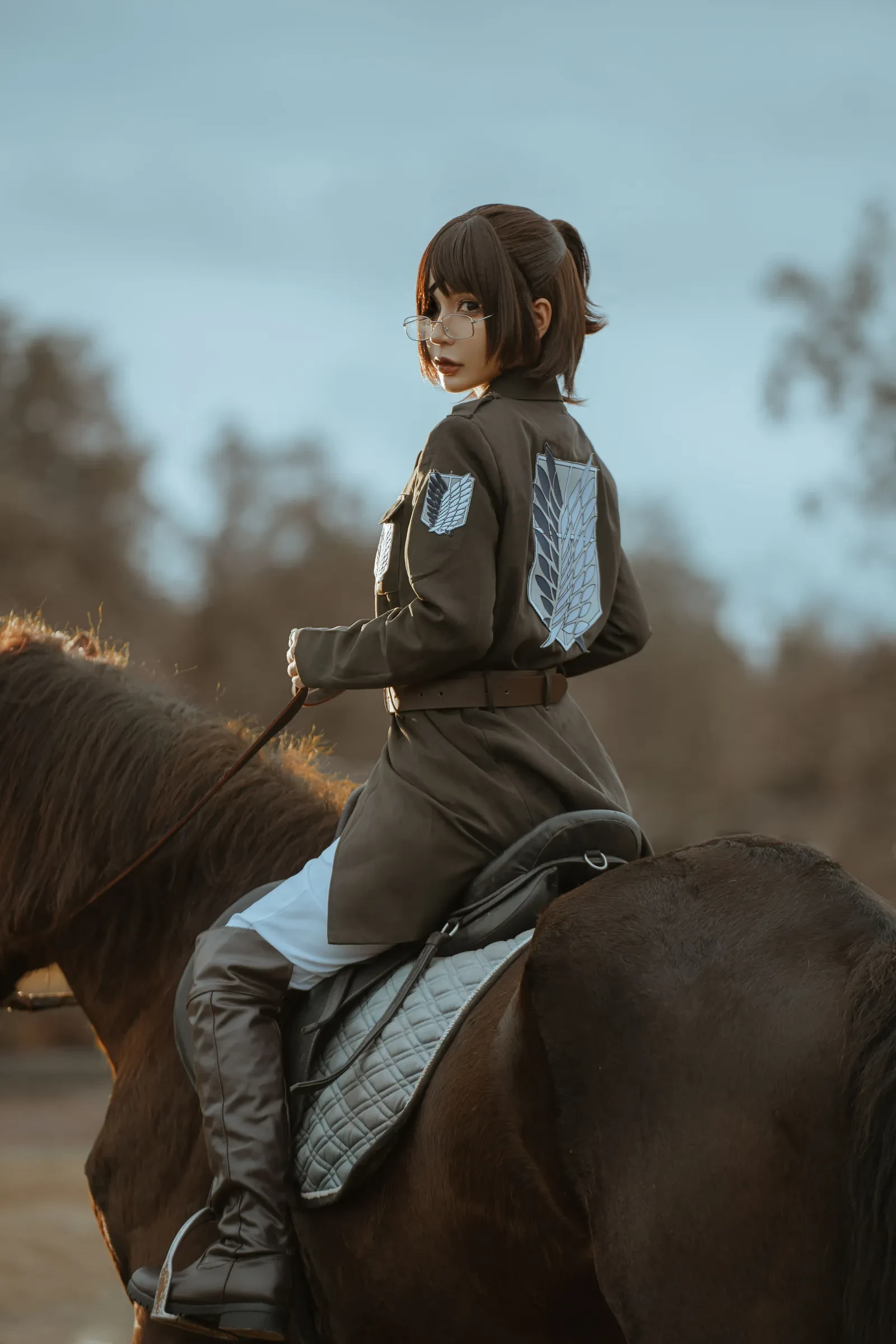 Umeko J – Hange Cosplay-第56张