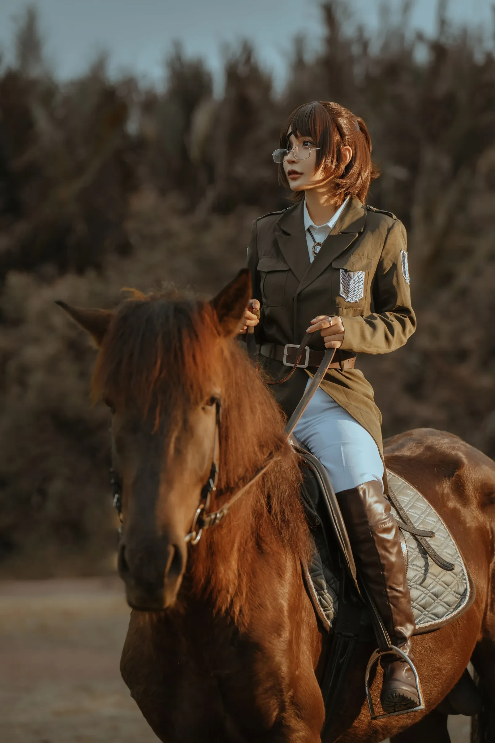 Umeko J – Hange Cosplay-第57张