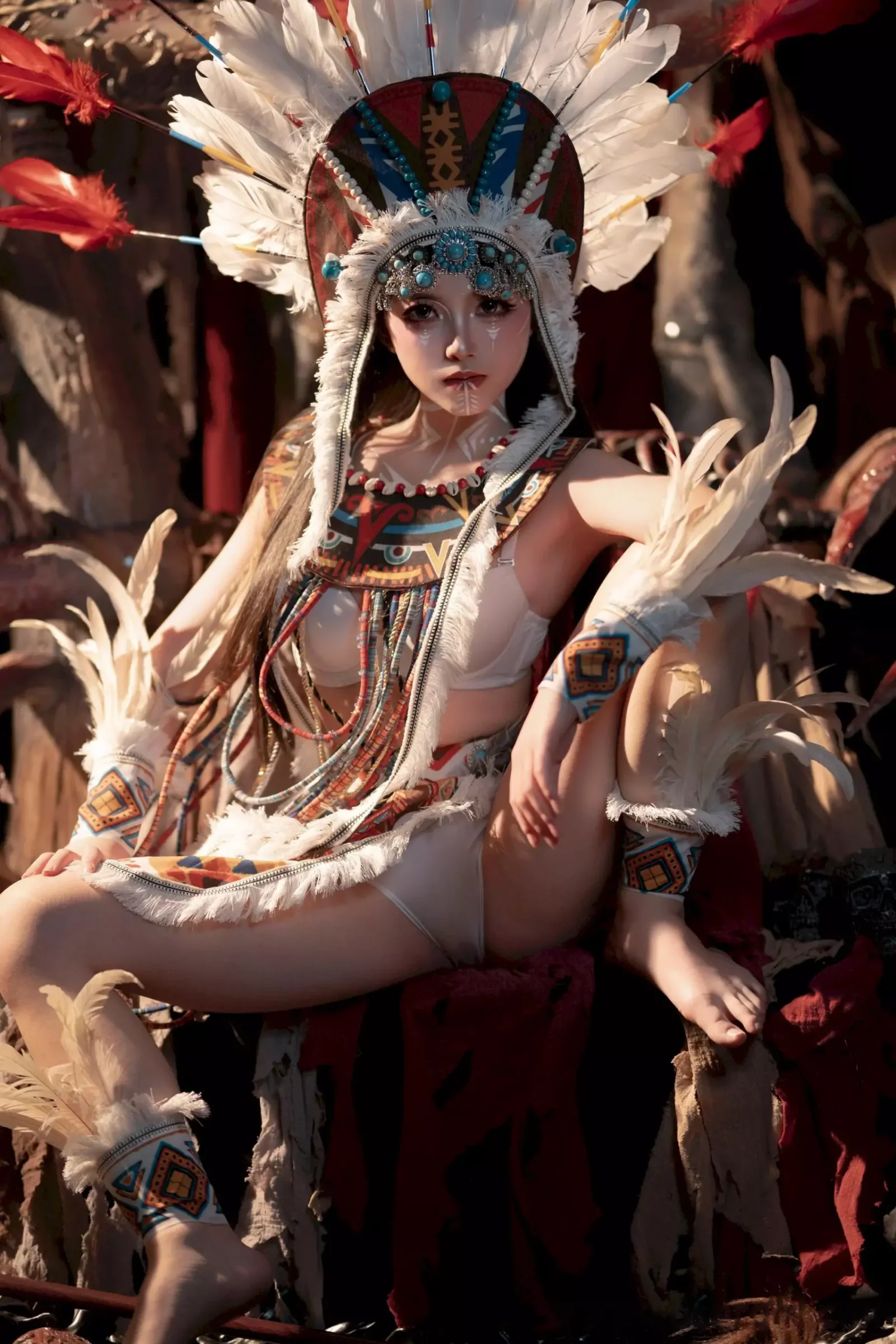 Bangni邦尼 – 印第安 (紫舞龙) Cosplay-第1张