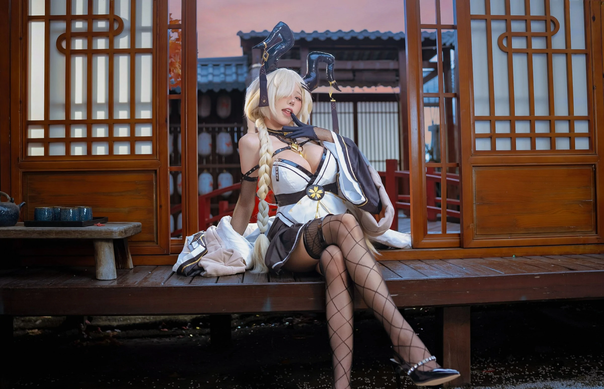 咬一口兔娘 3月作品 须臾望月抄-尾张 Cosplay-第4张