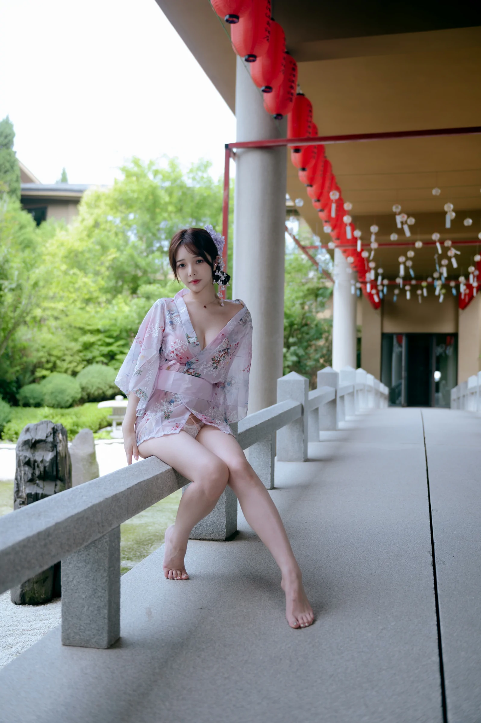雯妹不讲道理 – 和风庭院 Cosplay-第60张