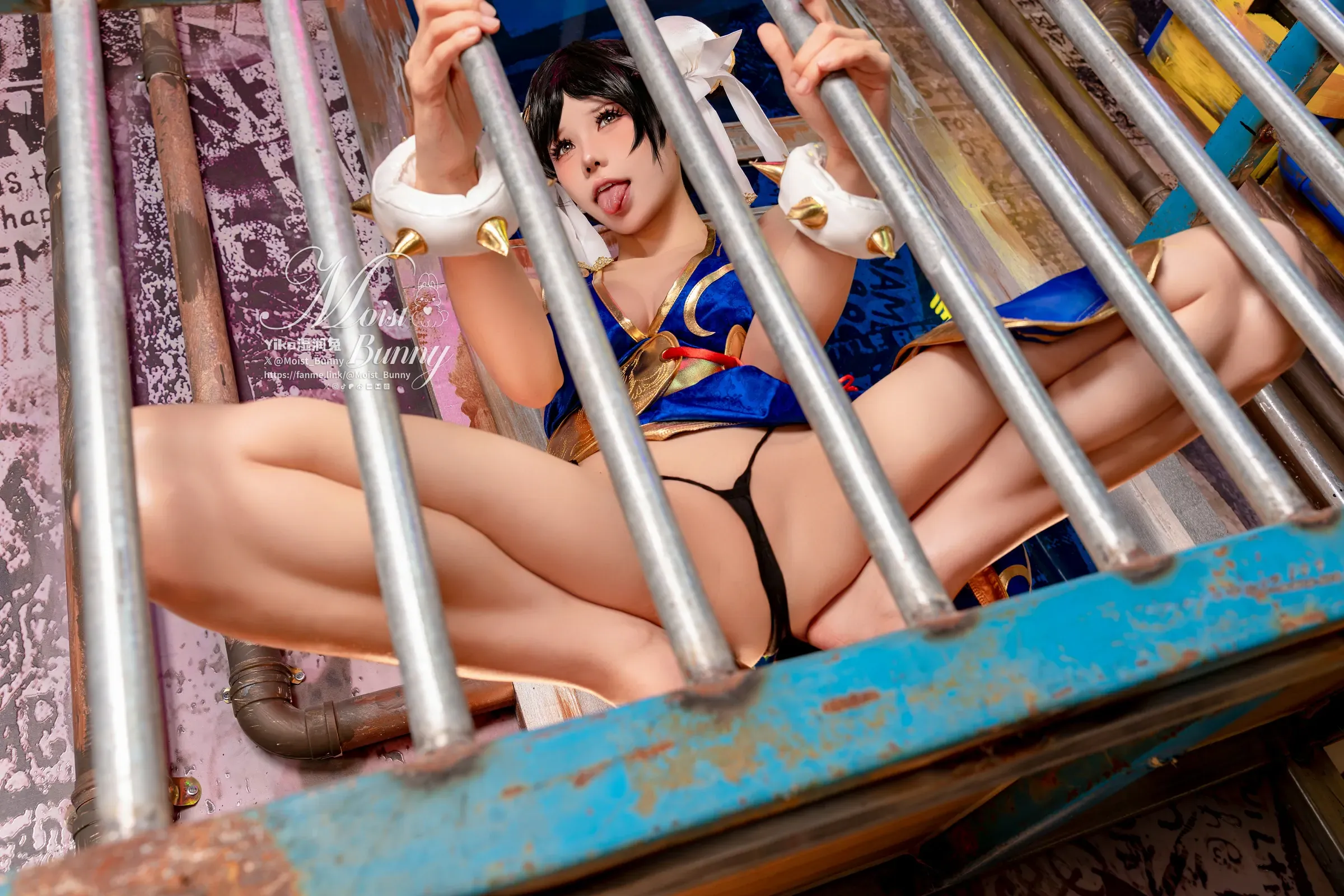 咬一口兔娘 – 街霸春丽 桃花旗袍 Cosplay-第43张