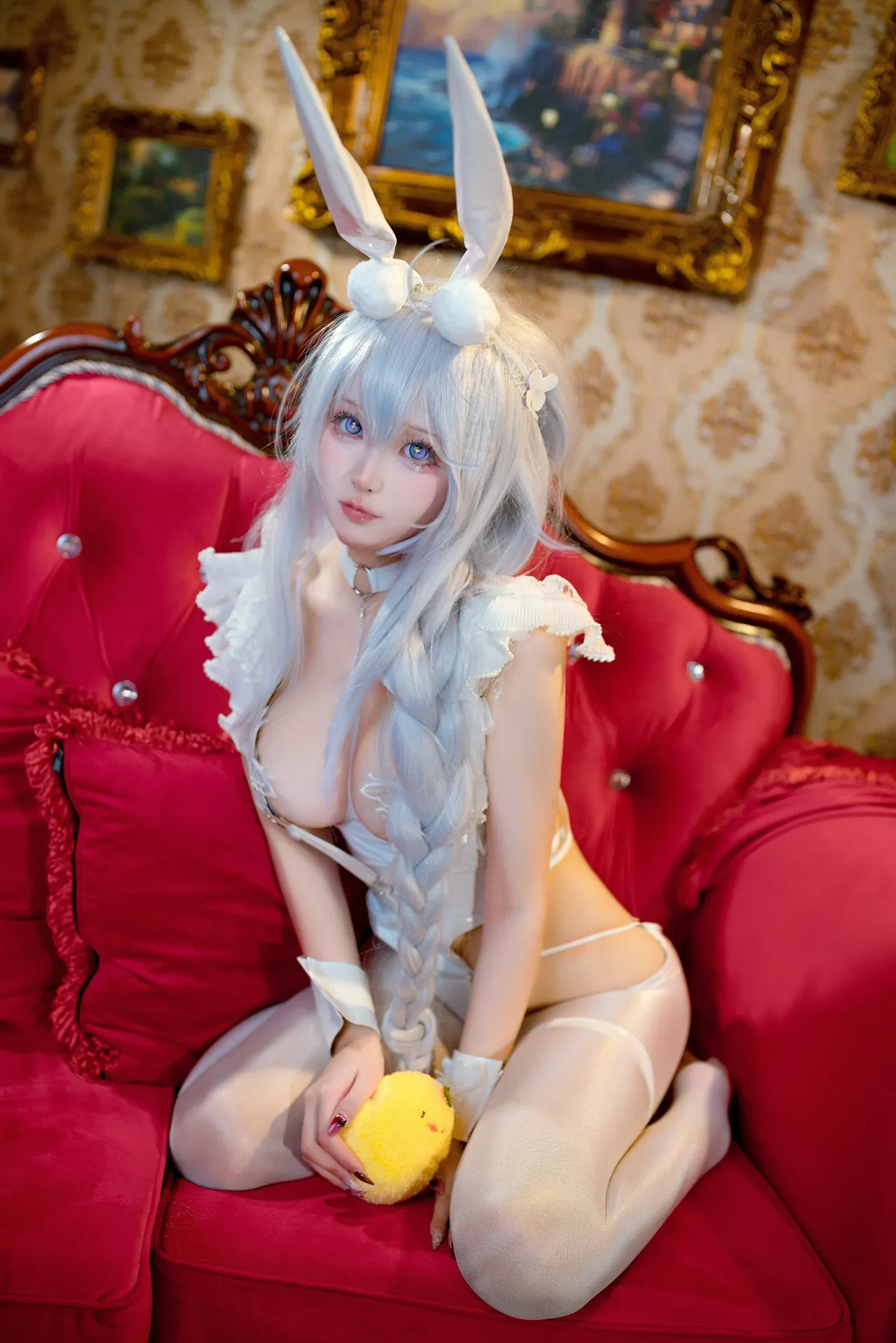 小祭漓 – 懒懒的白兔 恶毒 Cosplay-第3张