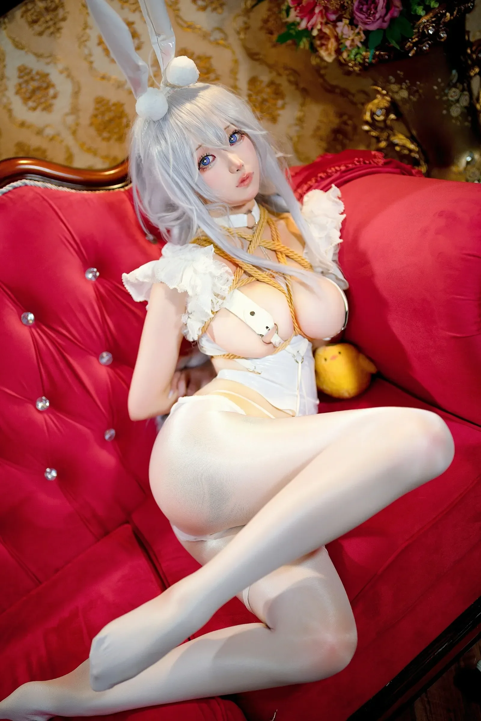小祭漓 – 懒懒的白兔 恶毒 Cosplay-第6张