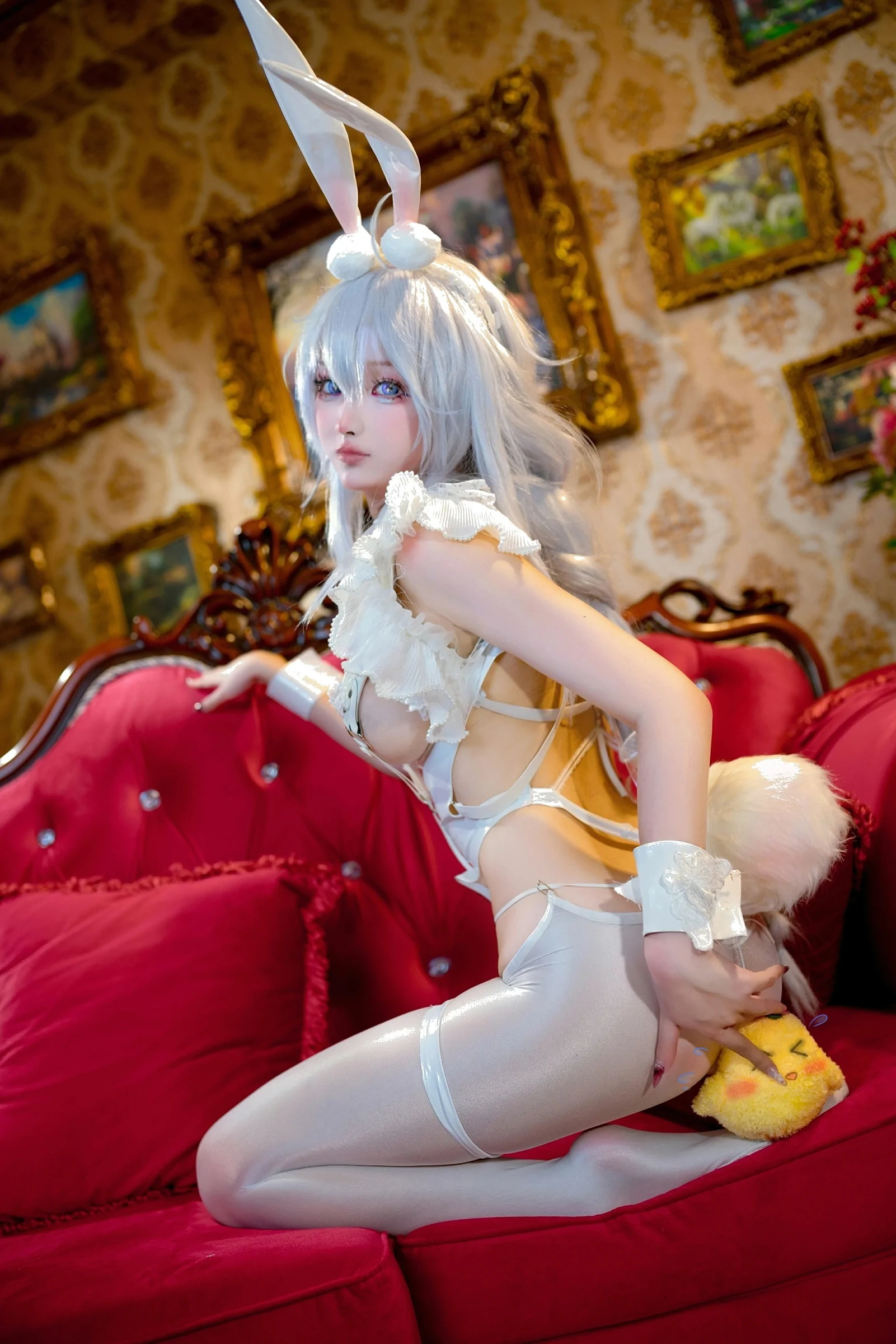 小祭漓 – 懒懒的白兔 恶毒 Cosplay-第15张
