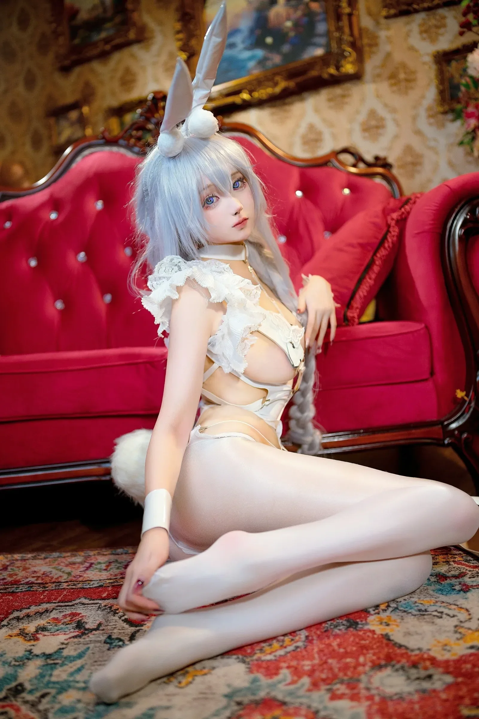 小祭漓 – 懒懒的白兔 恶毒 Cosplay-第21张