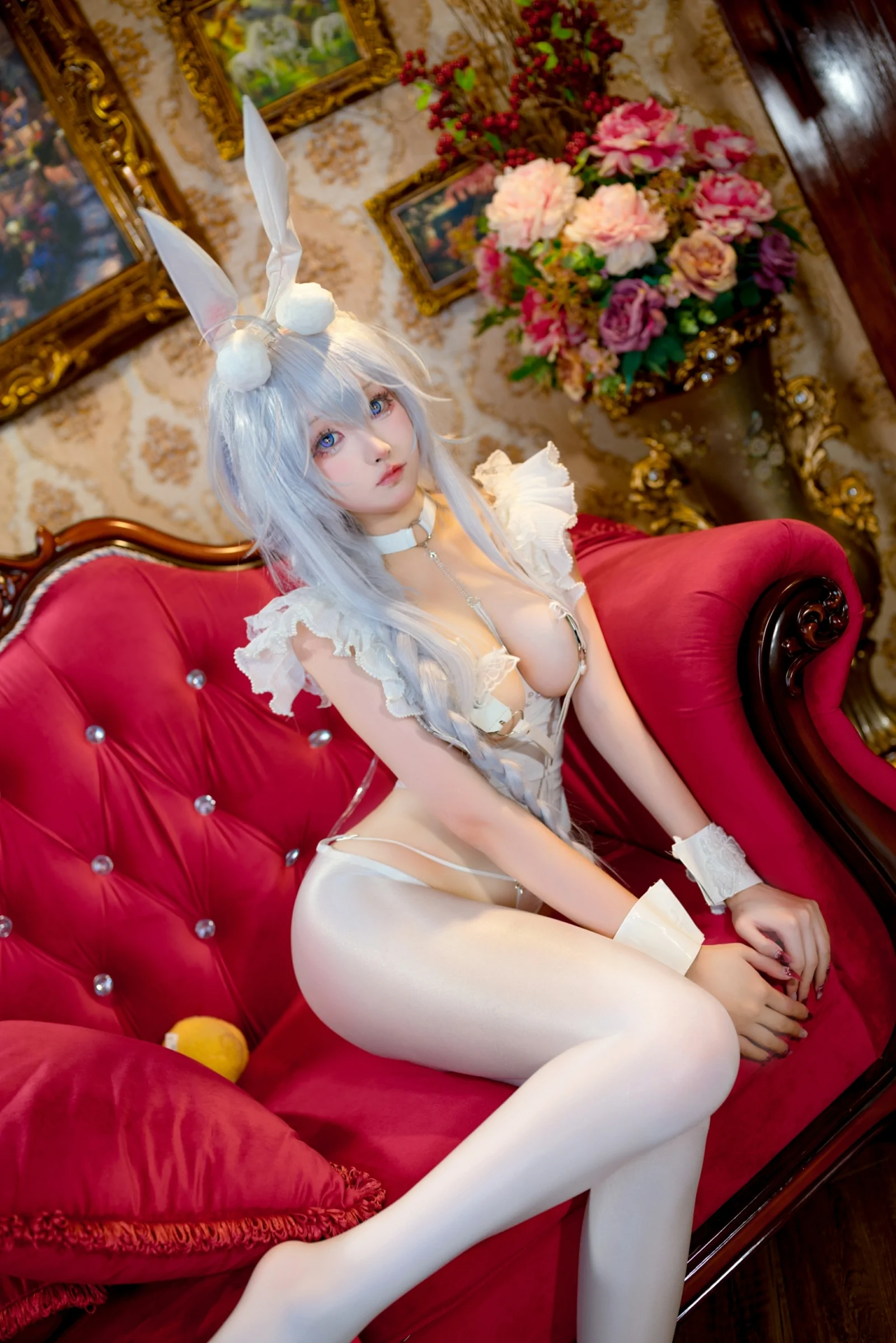 小祭漓 – 懒懒的白兔 恶毒 Cosplay-第33张