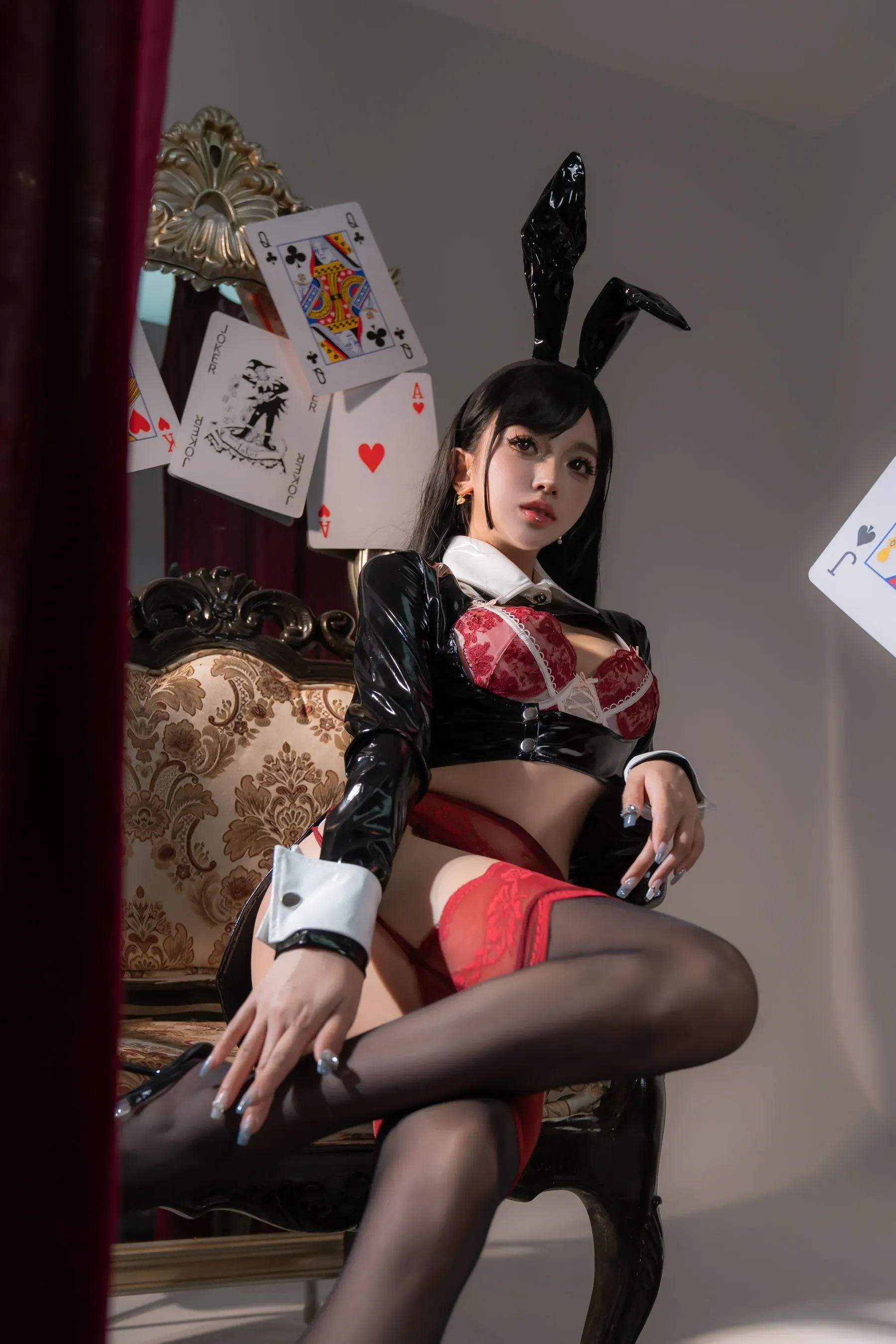 米线线sama – 生日限定 兔女郎 Cosplay-第1张