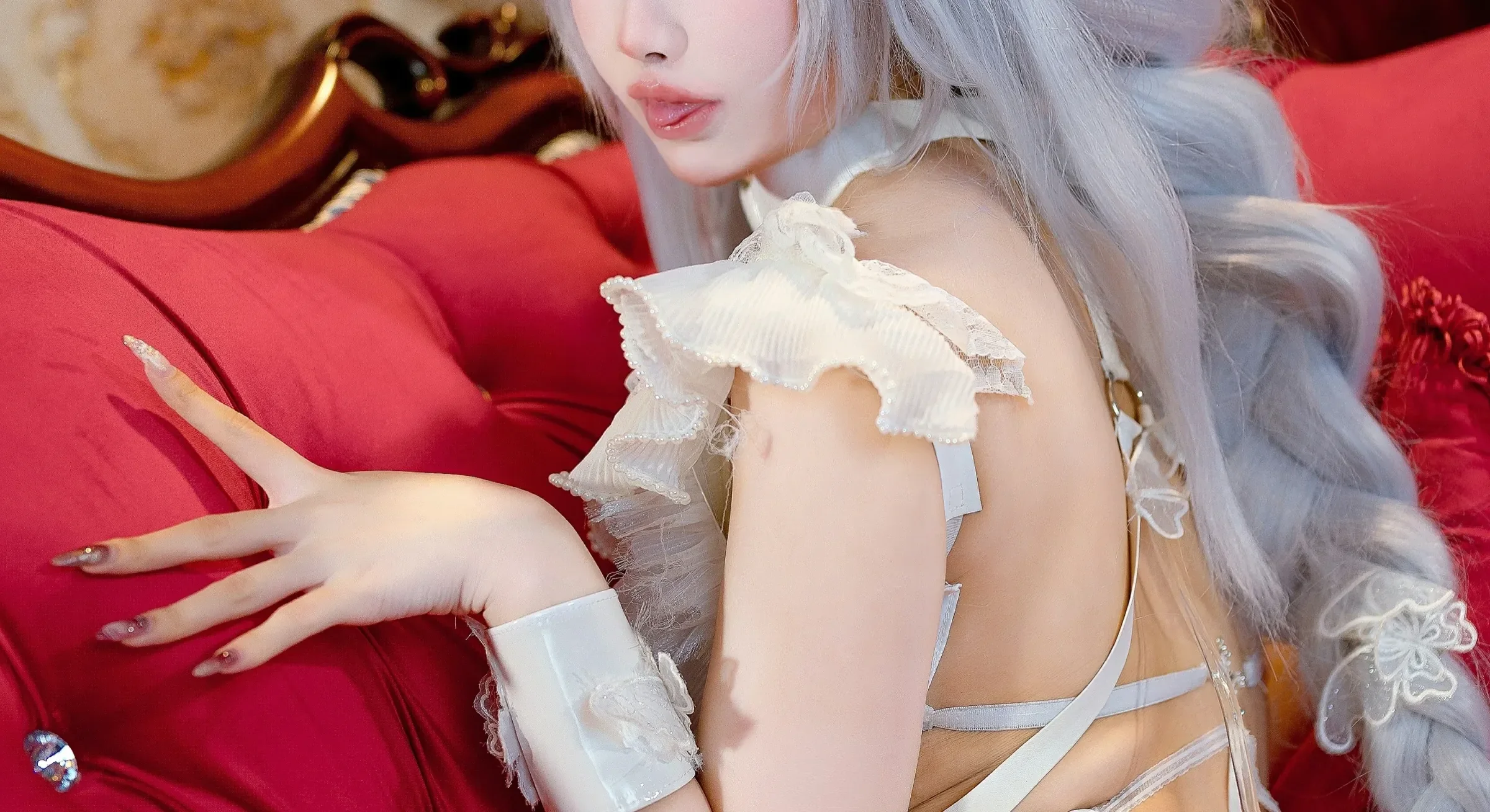 小祭漓 – 懒懒的白兔 恶毒 Cosplay-第37张
