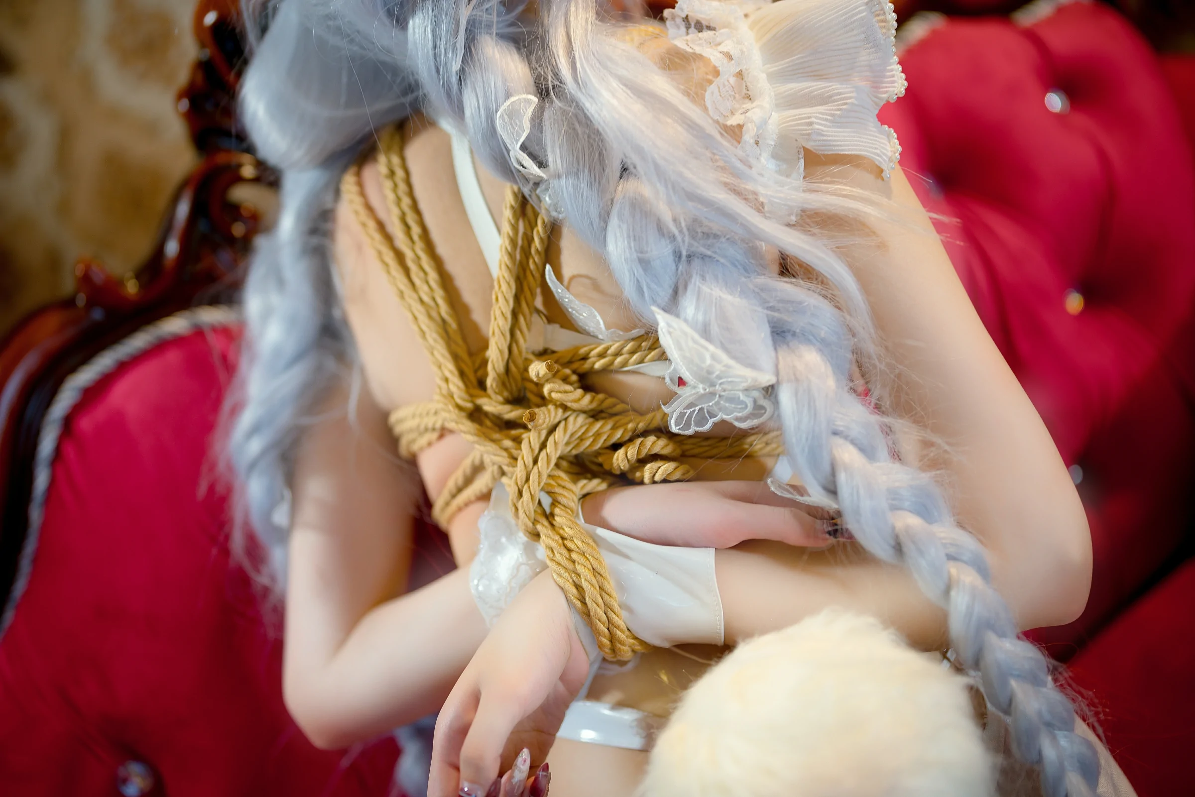 小祭漓 – 懒懒的白兔 恶毒 Cosplay-第42张