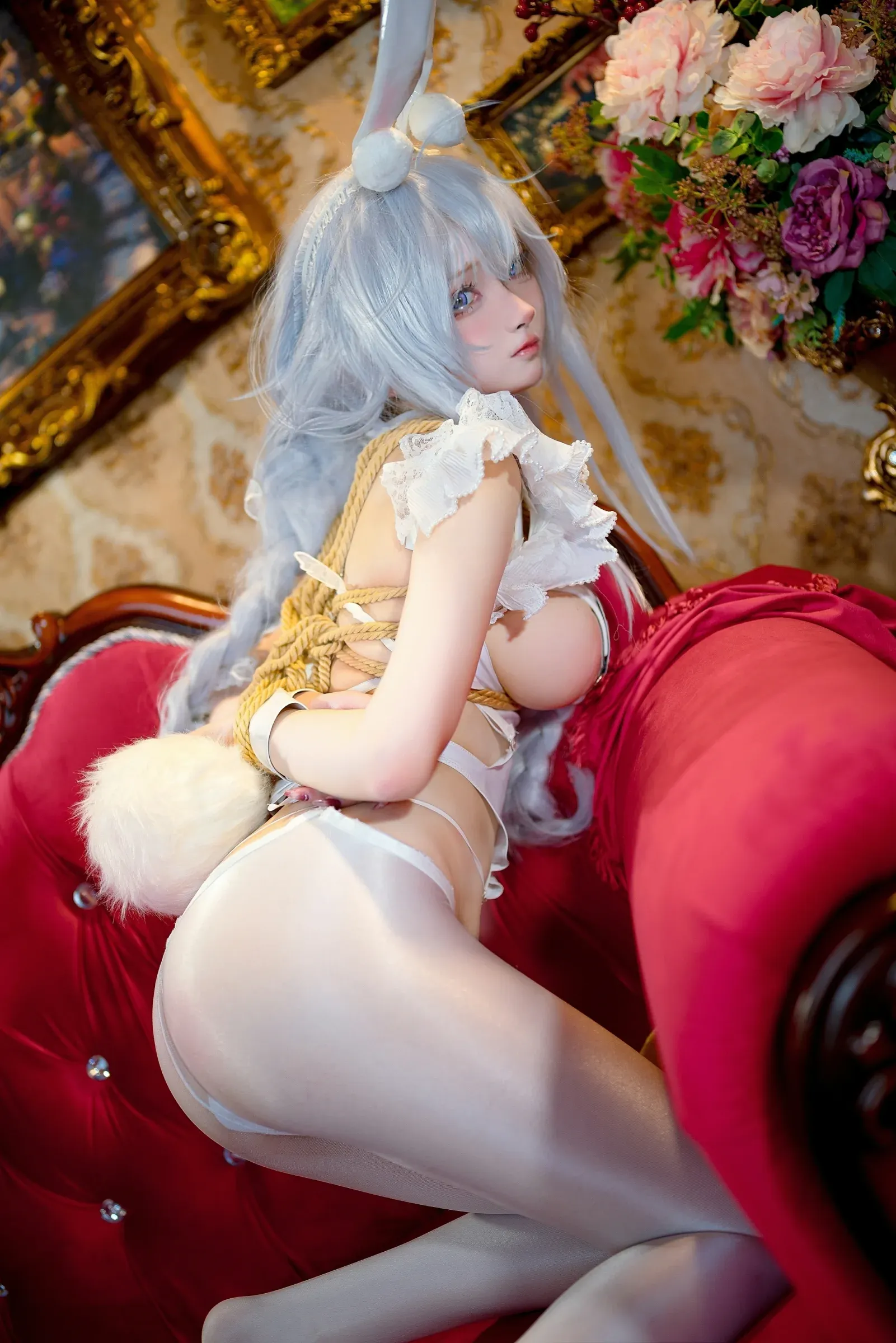 小祭漓 – 懒懒的白兔 恶毒 Cosplay-第40张