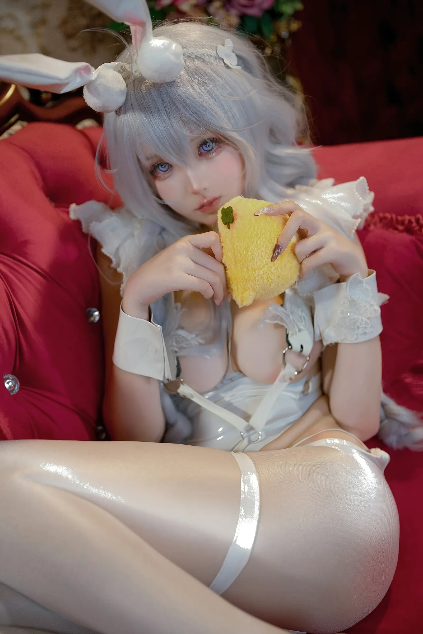 小祭漓 – 懒懒的白兔 恶毒 Cosplay-第44张