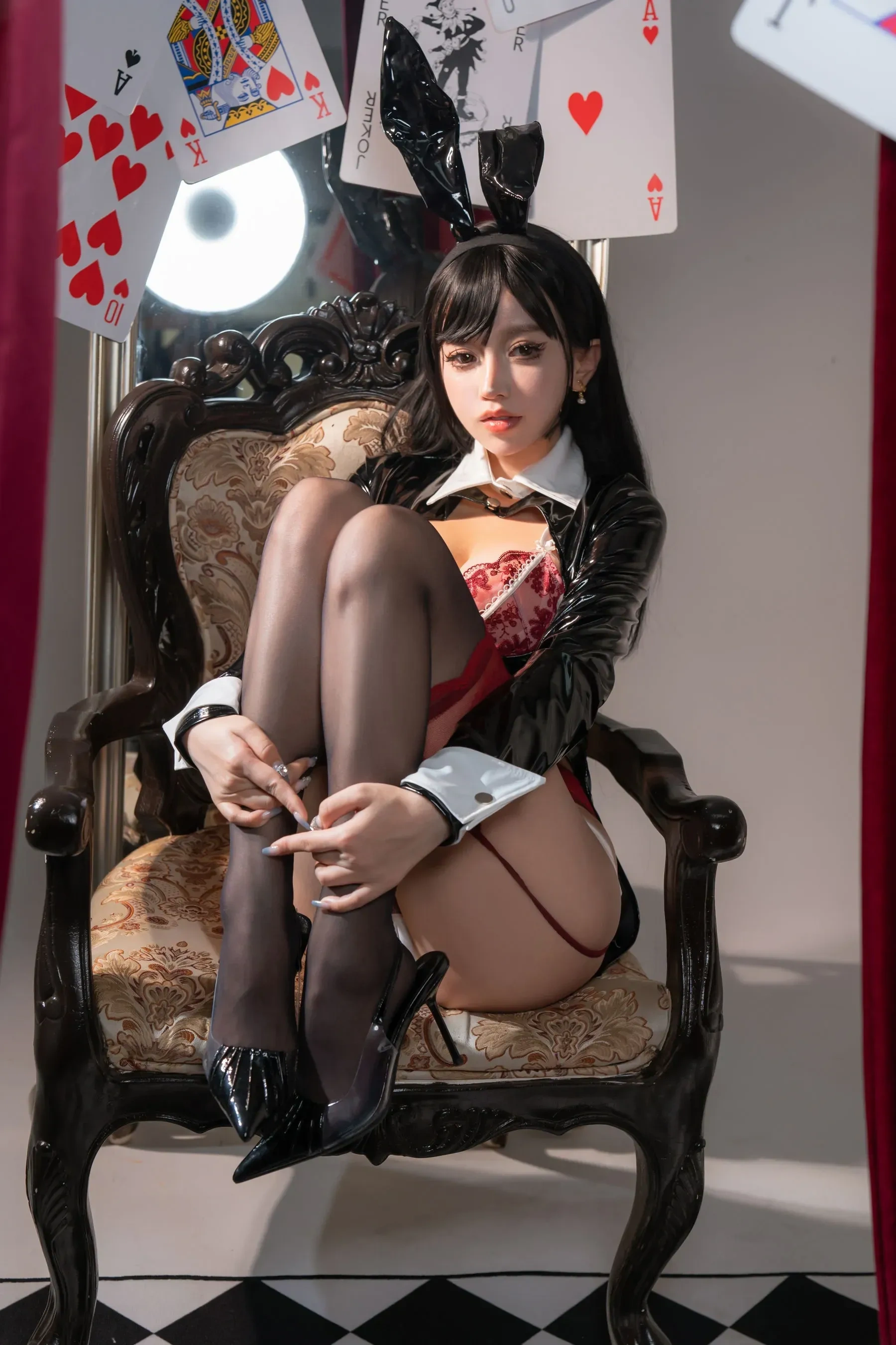 米线线sama – 生日限定 兔女郎 Cosplay-第15张