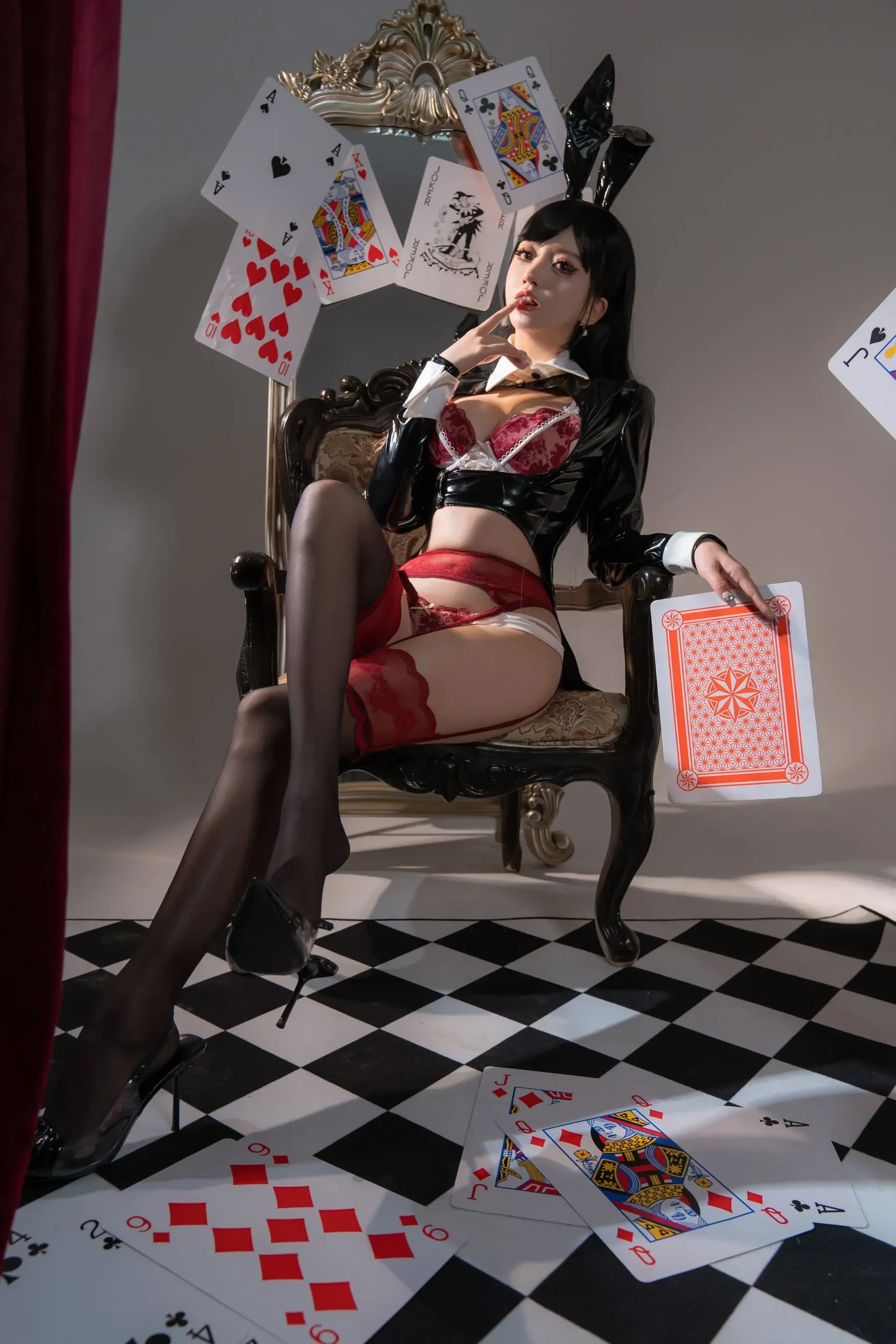 米线线sama – 生日限定 兔女郎 Cosplay-第49张