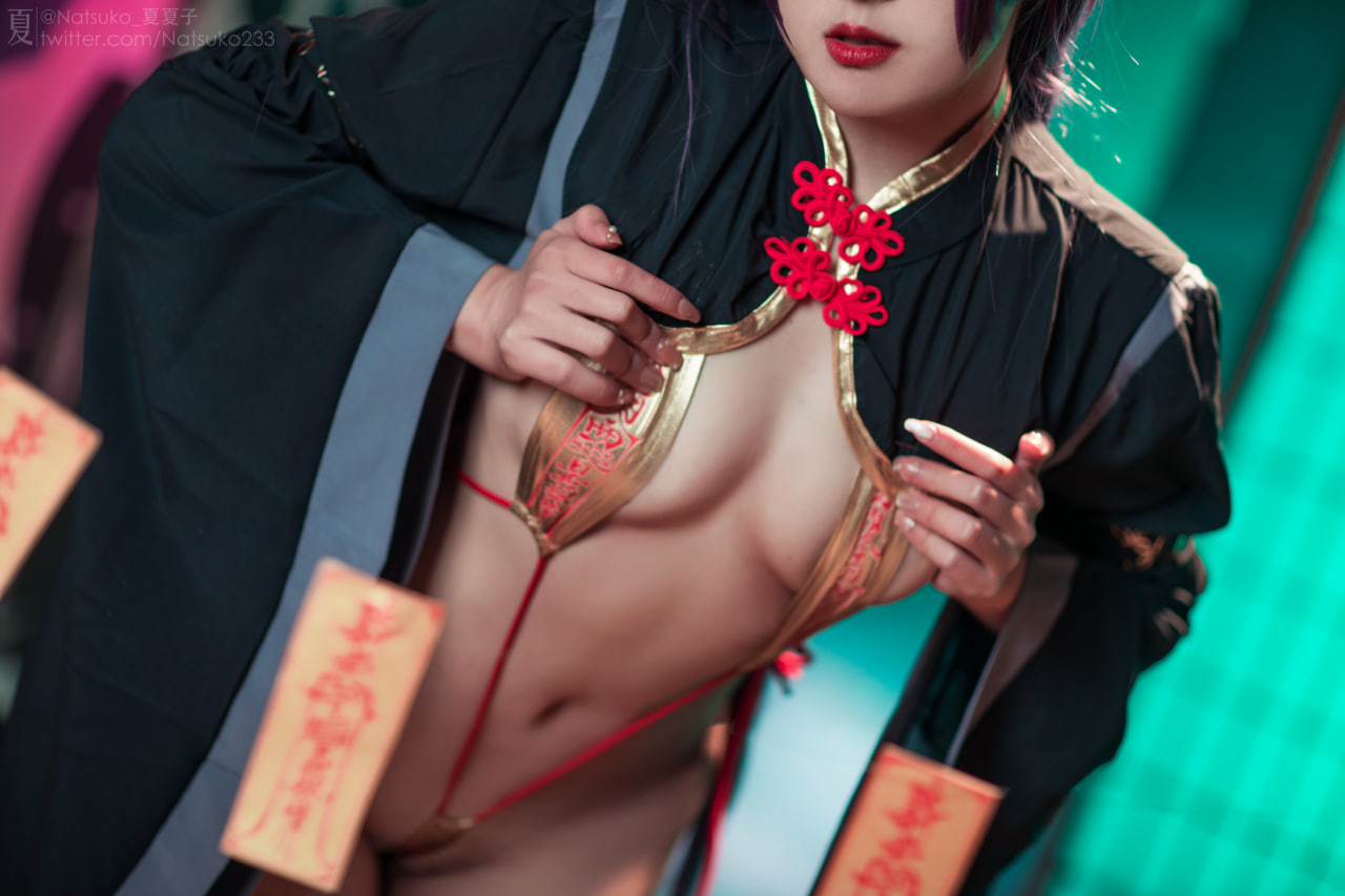 Natsuko夏夏子 – FGO 源赖光 僵尸同人 Cosplay-第29张