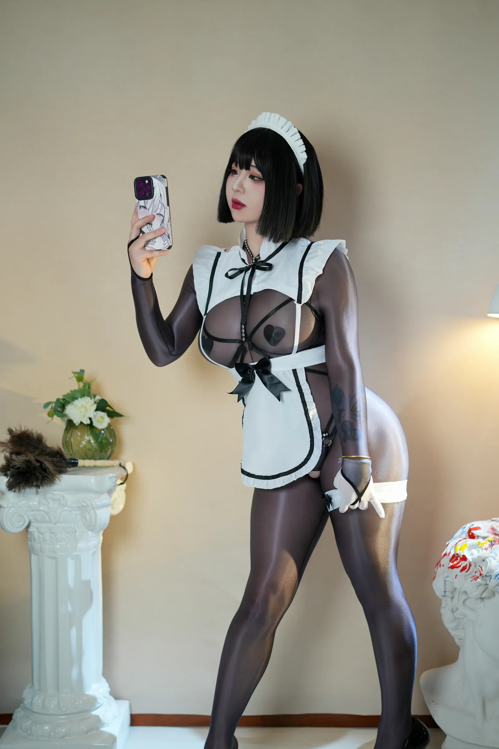 皮皮奶可可爱了啦 – 女仆自摄 Cosplay-第5张