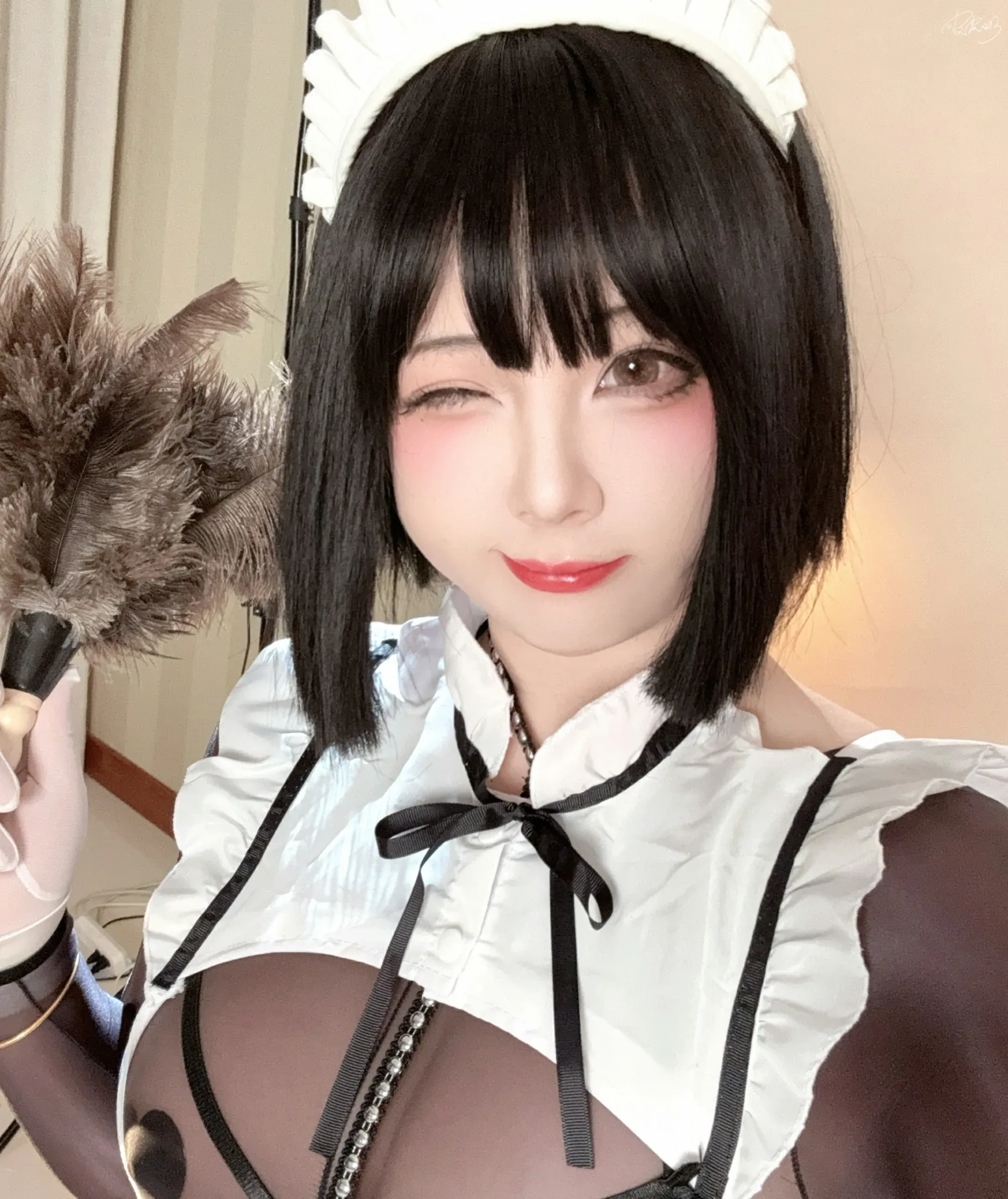 皮皮奶可可爱了啦 – 女仆自摄 Cosplay-第30张