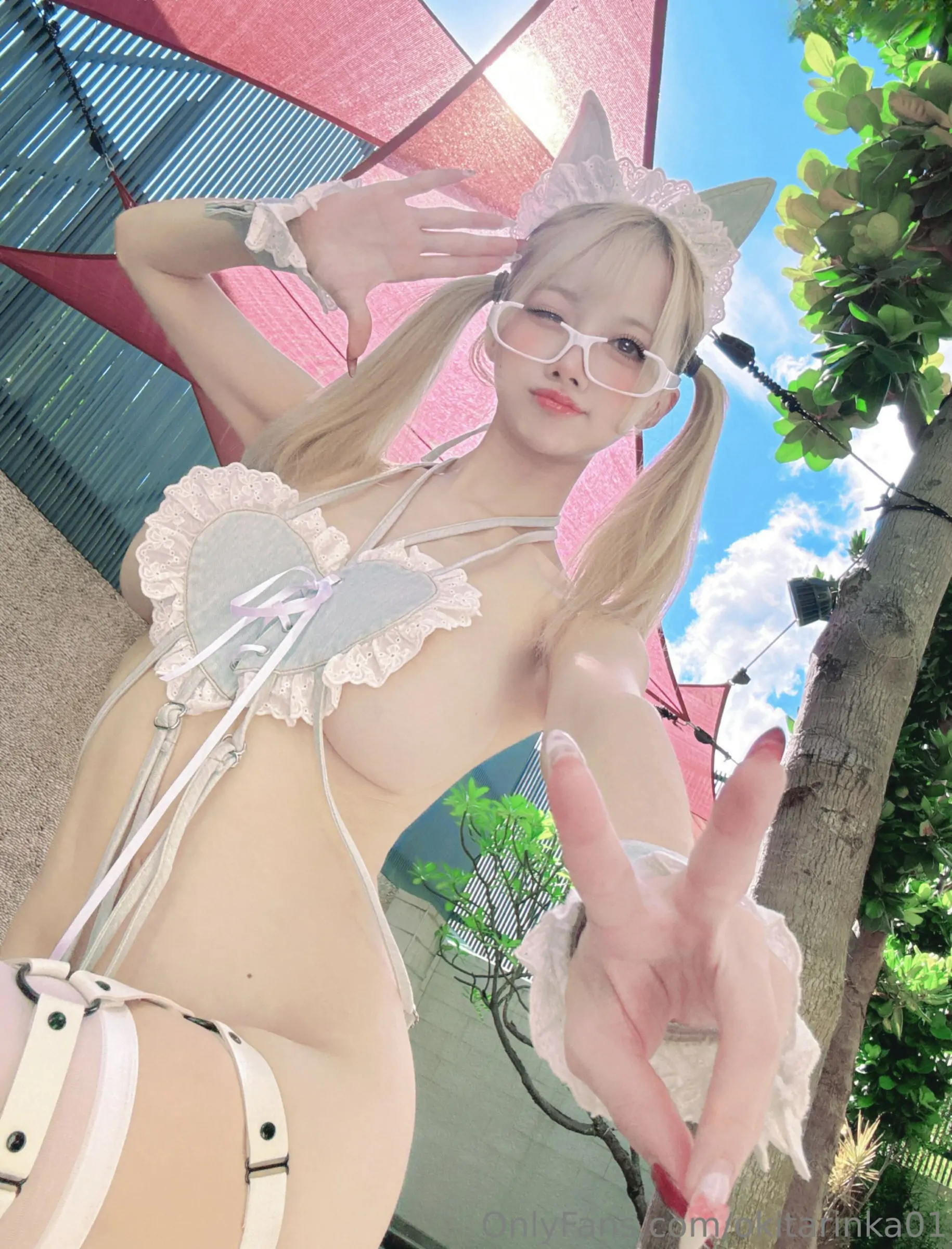 沖田凜花Rinka – Denim Cat Cosplay-第1张
