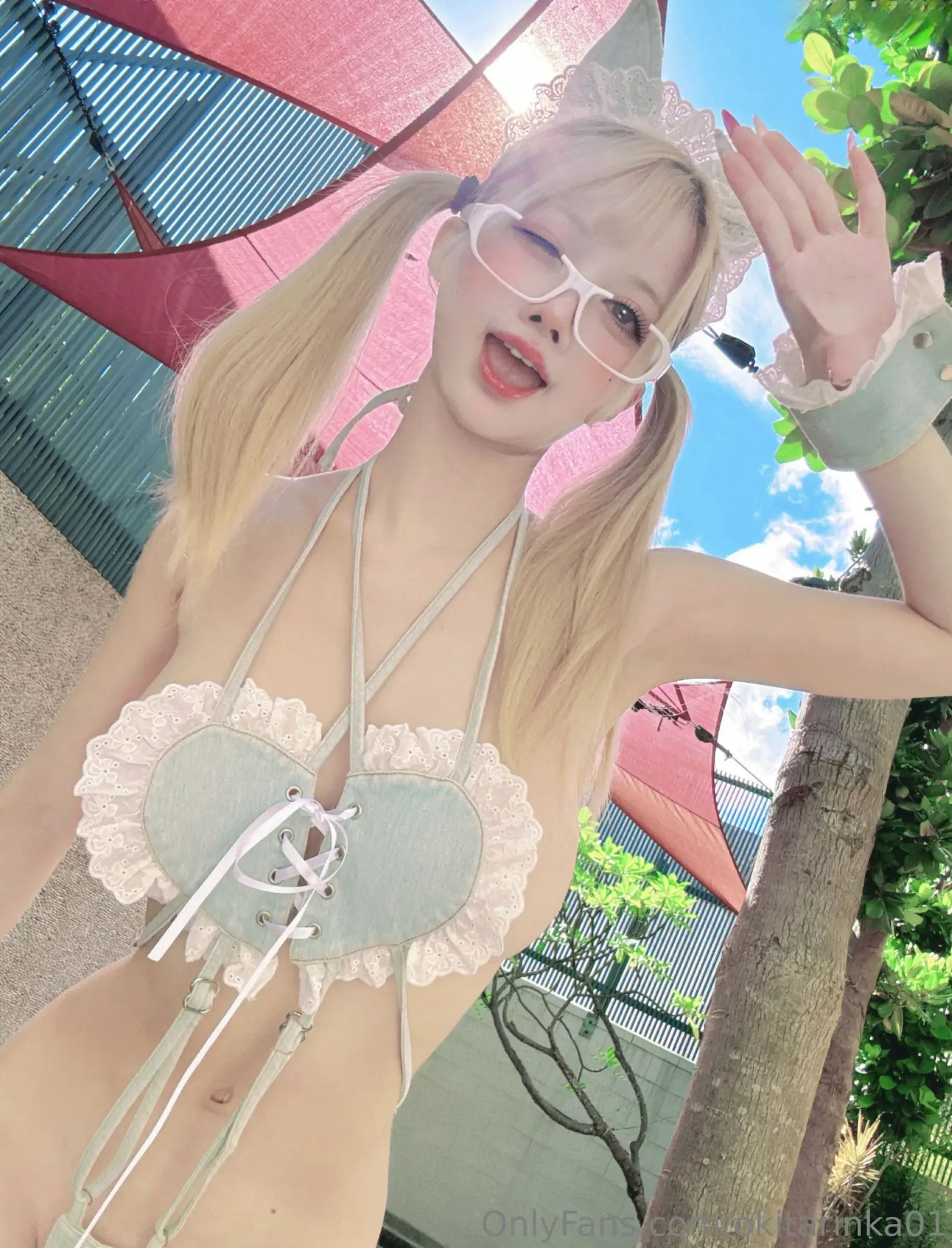 沖田凜花Rinka – Denim Cat Cosplay-第3张