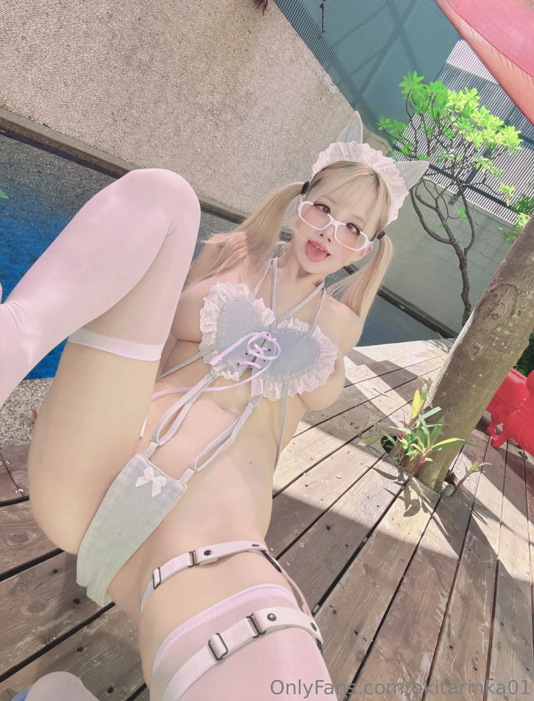 沖田凜花Rinka – Denim Cat Cosplay-第9张