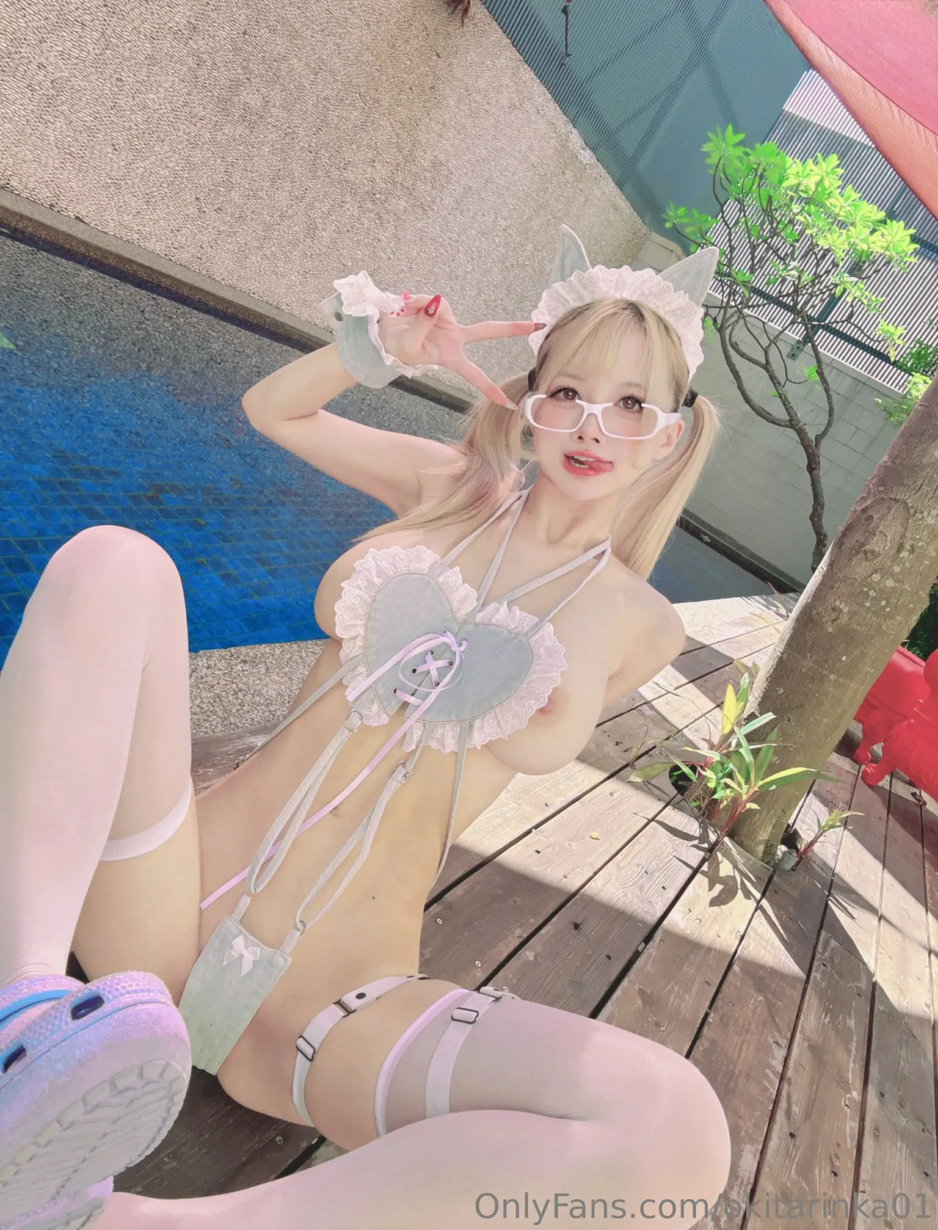 沖田凜花Rinka – Denim Cat Cosplay-第10张