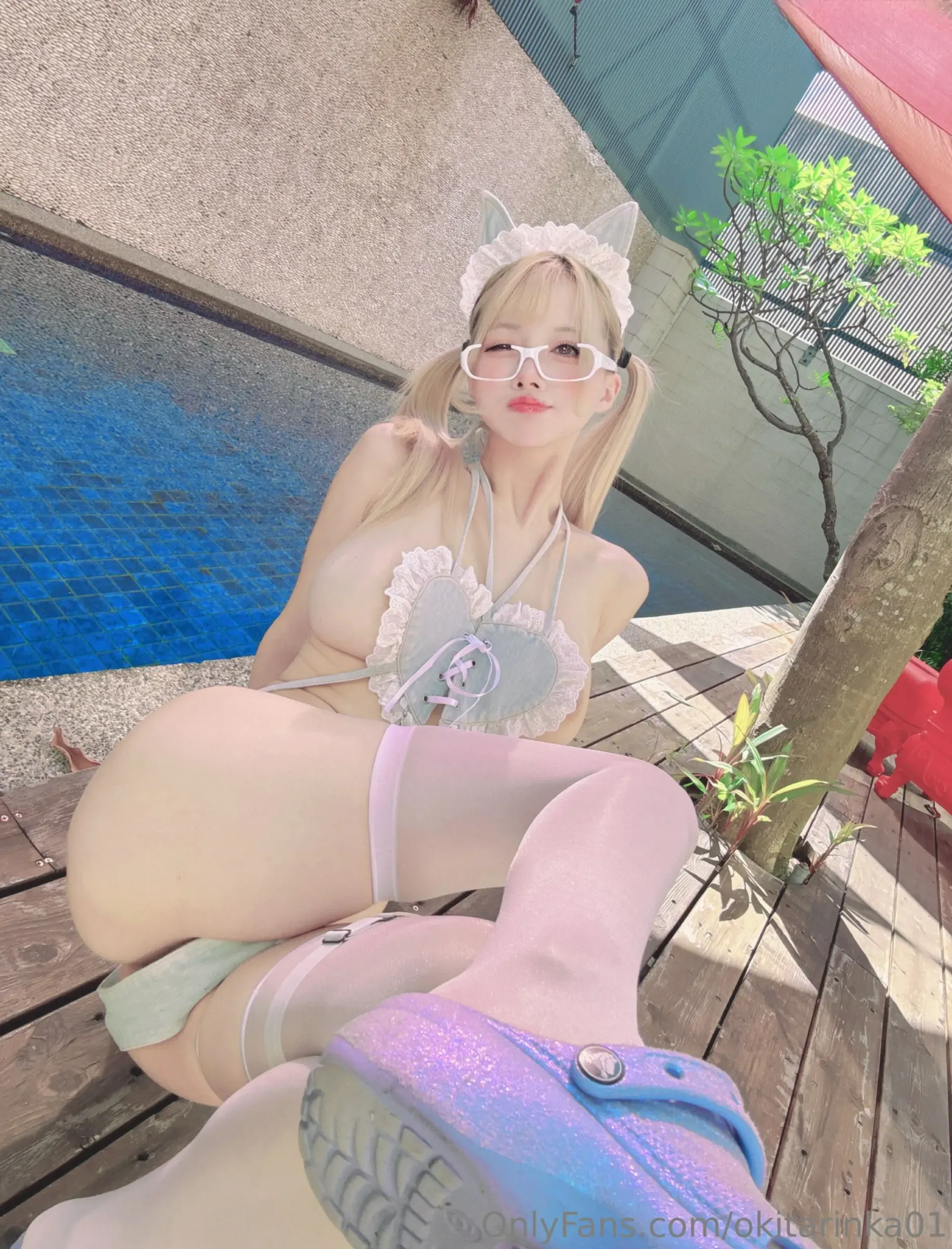 沖田凜花Rinka – Denim Cat Cosplay-第14张