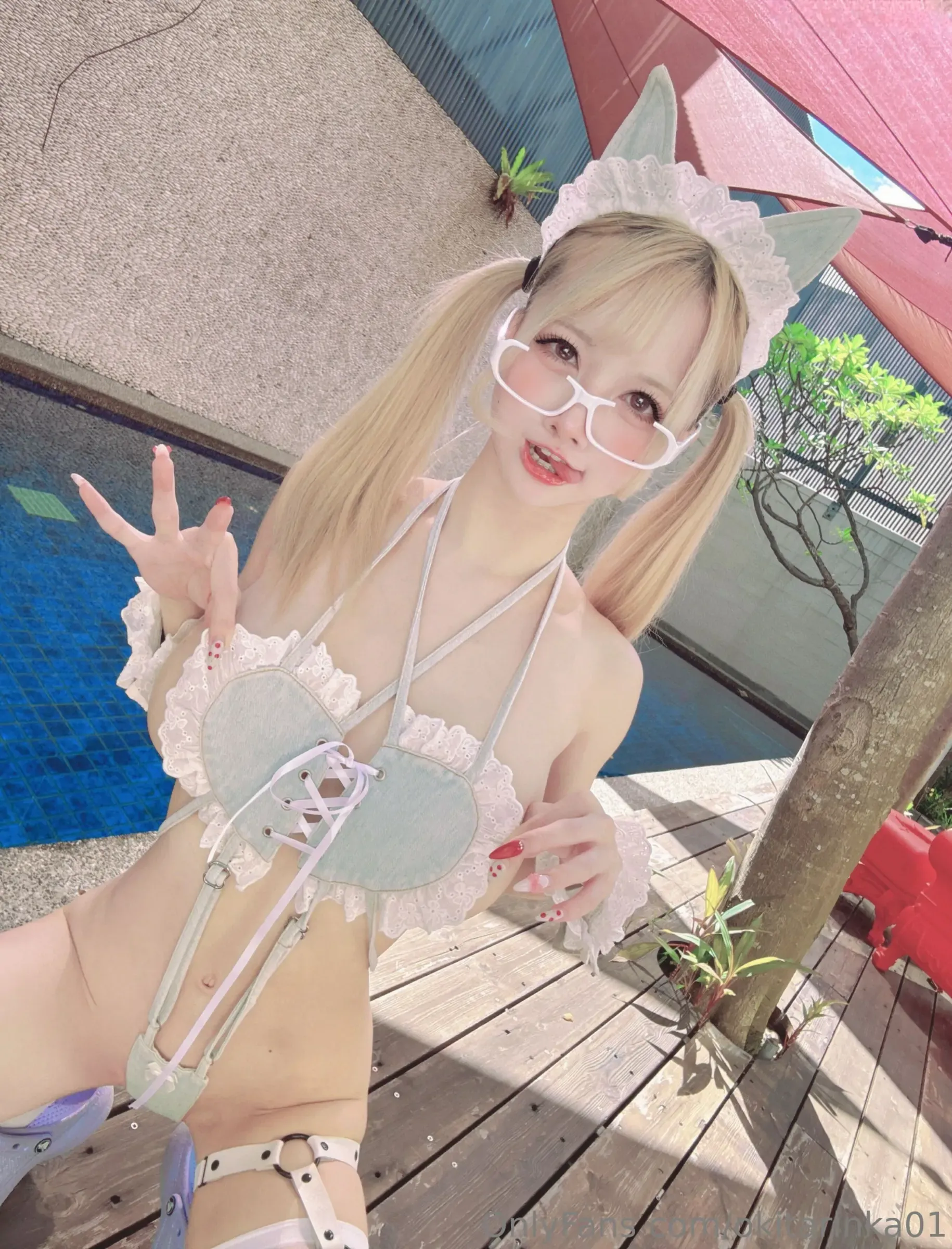 沖田凜花Rinka – Denim Cat Cosplay-第28张