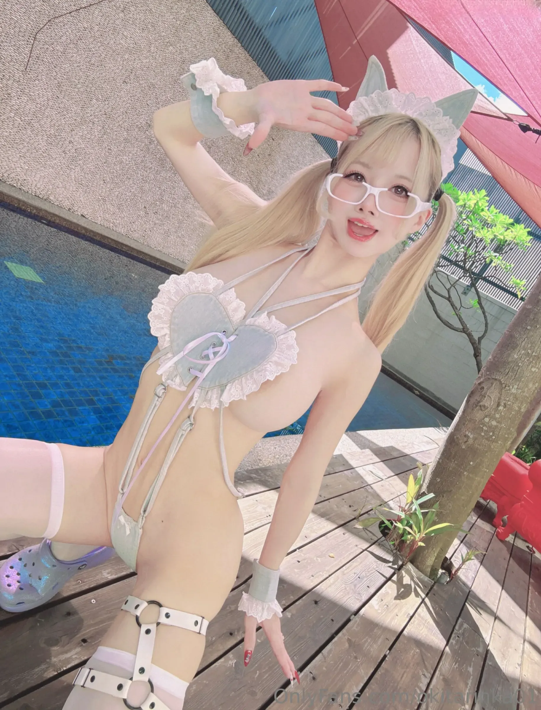 沖田凜花Rinka – Denim Cat Cosplay-第30张
