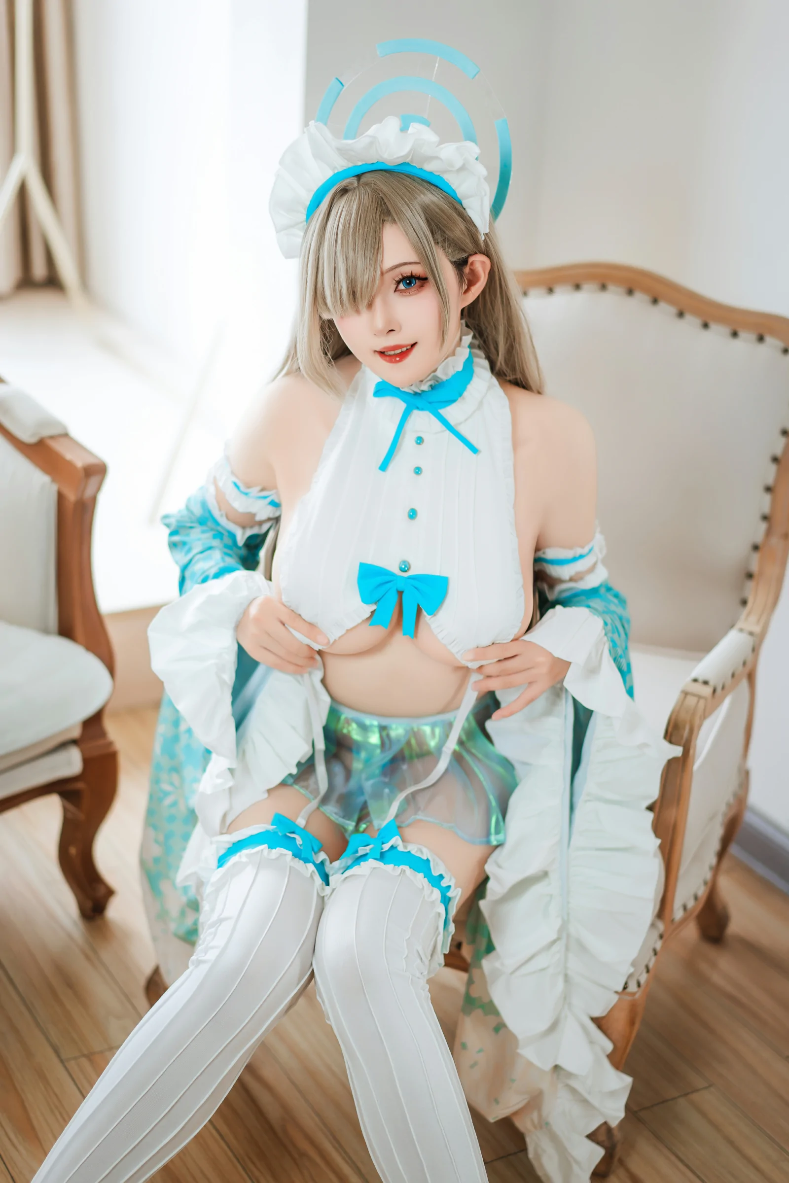 Natsuko夏夏子 – 之濑明日奈同人女仆 Cosplay-第50张
