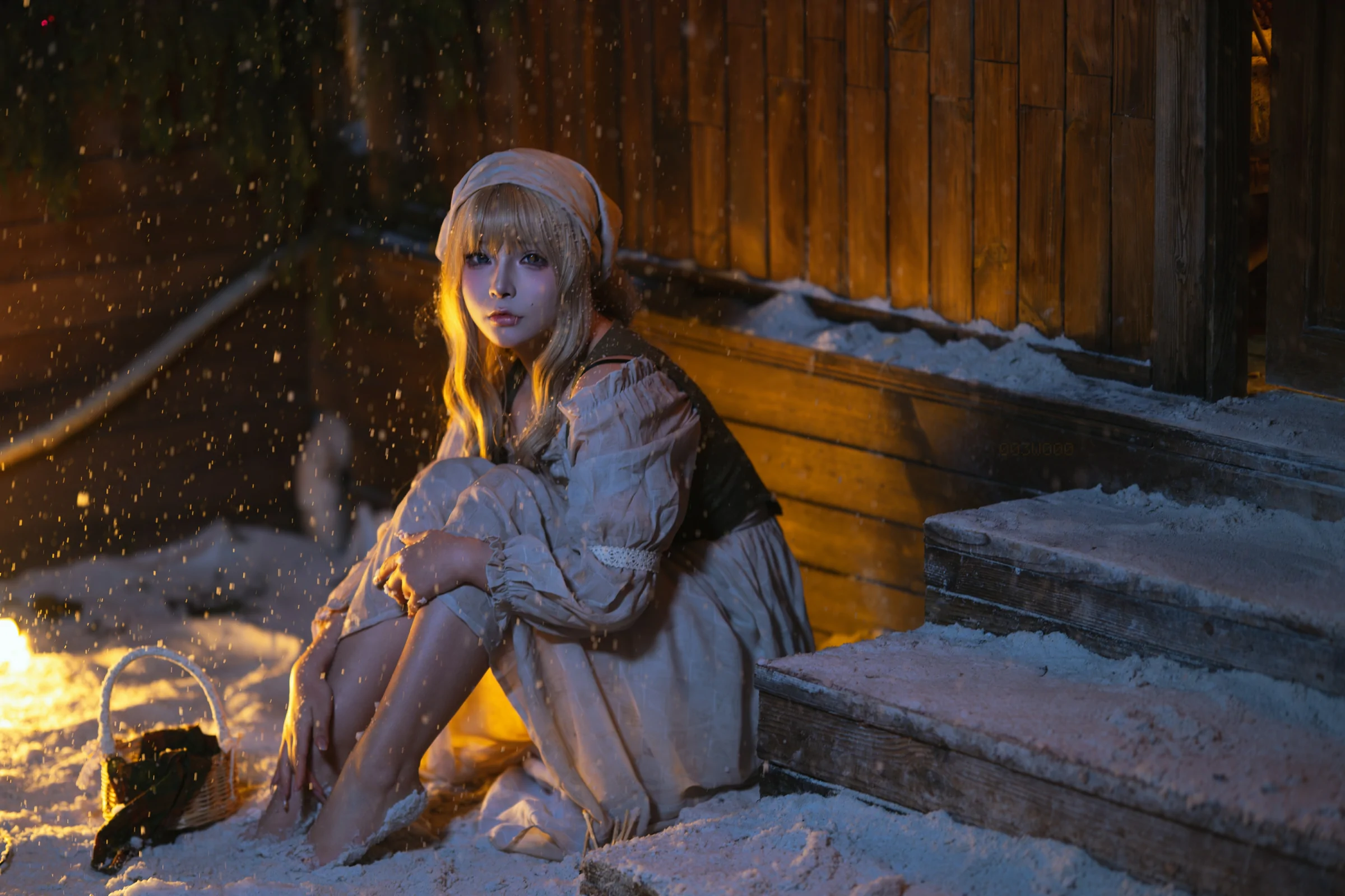 yuuhui玉汇 – 卖火柴的小女孩 Cosplay-第3张