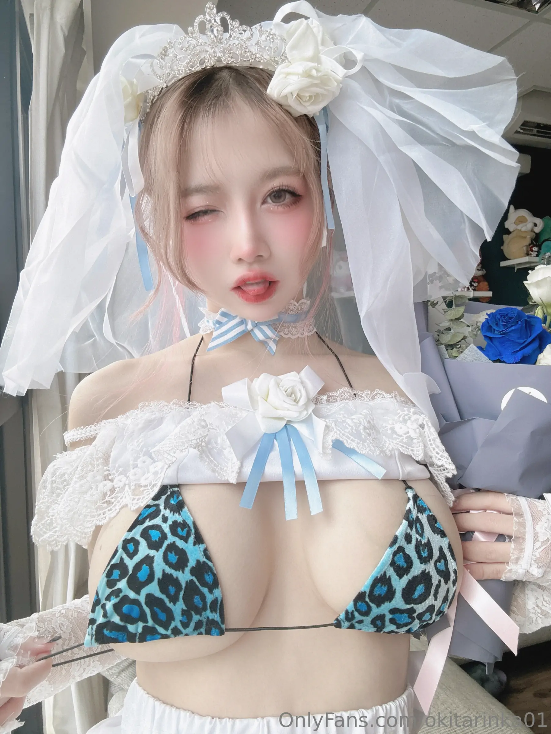 沖田凜花Rinka – 婚纱 Cosplay-第1张