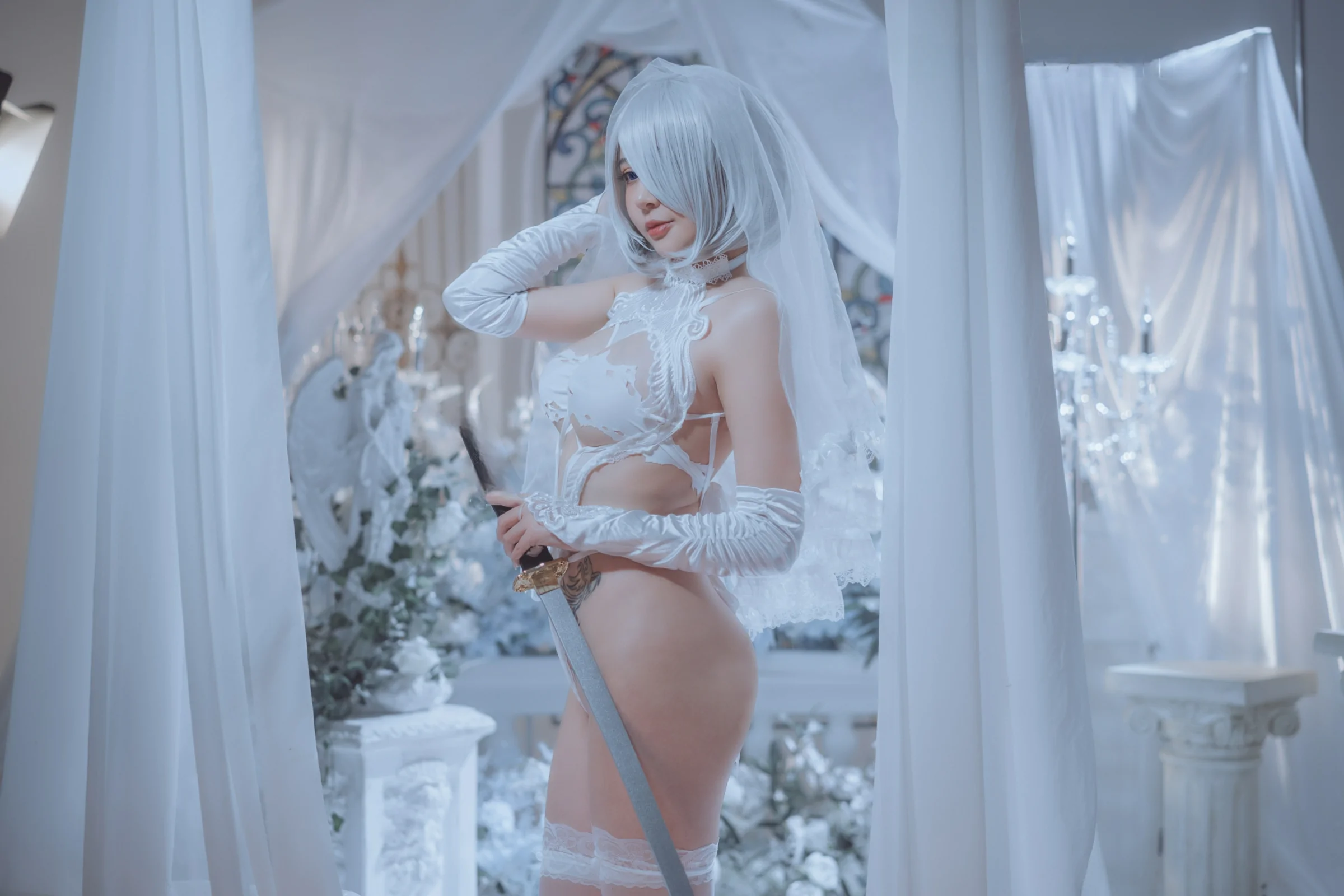 蜜蜜子 — 大尺度定制2B Cosplay-第12张